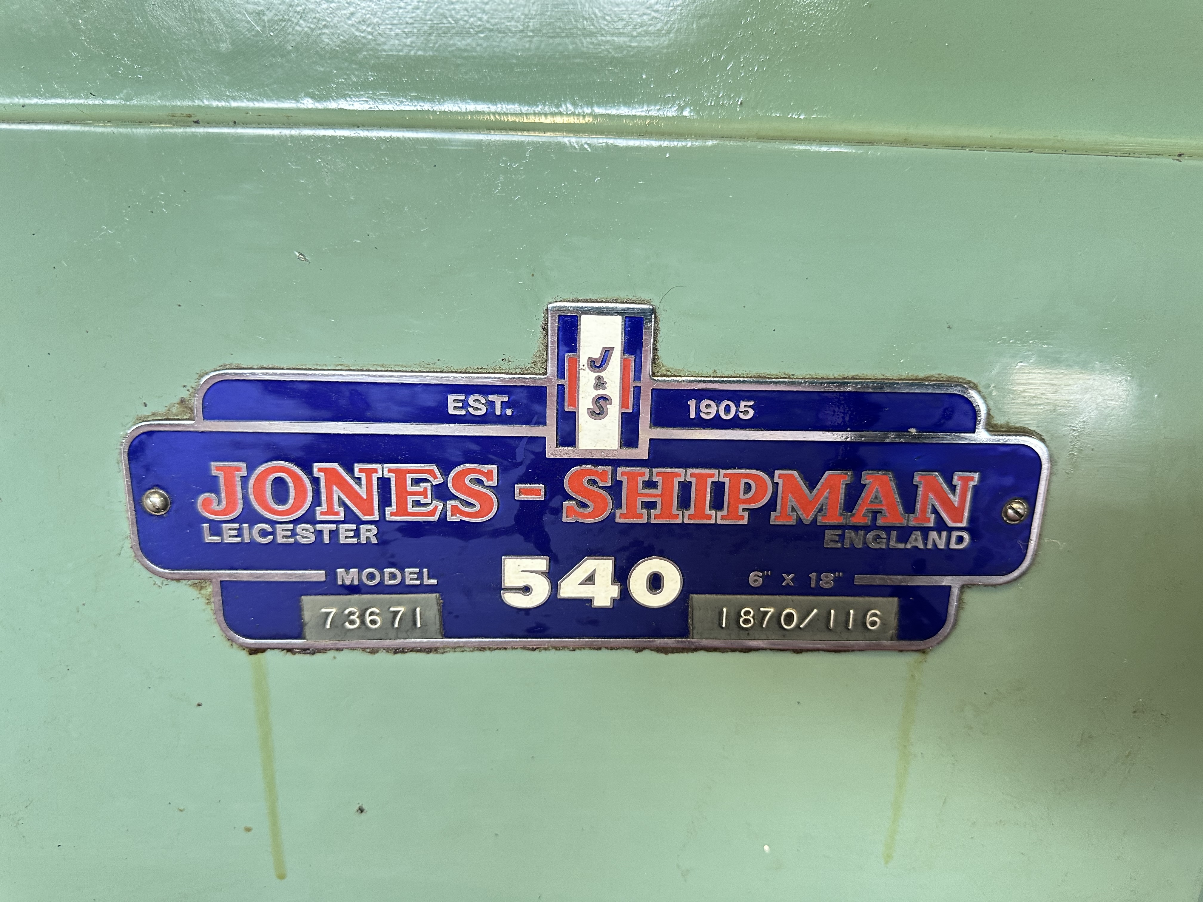 Jones & Shipman 540 Surface Grinder