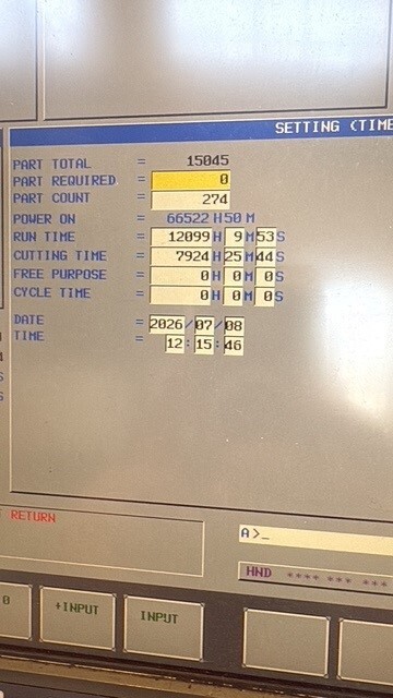 Hankook VTC-160E CNC Ram Type Vertical Turning and Milling Centre