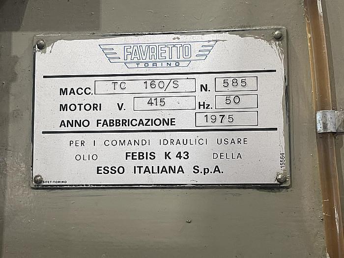 Favretto TC160 Surface Grinding Machine