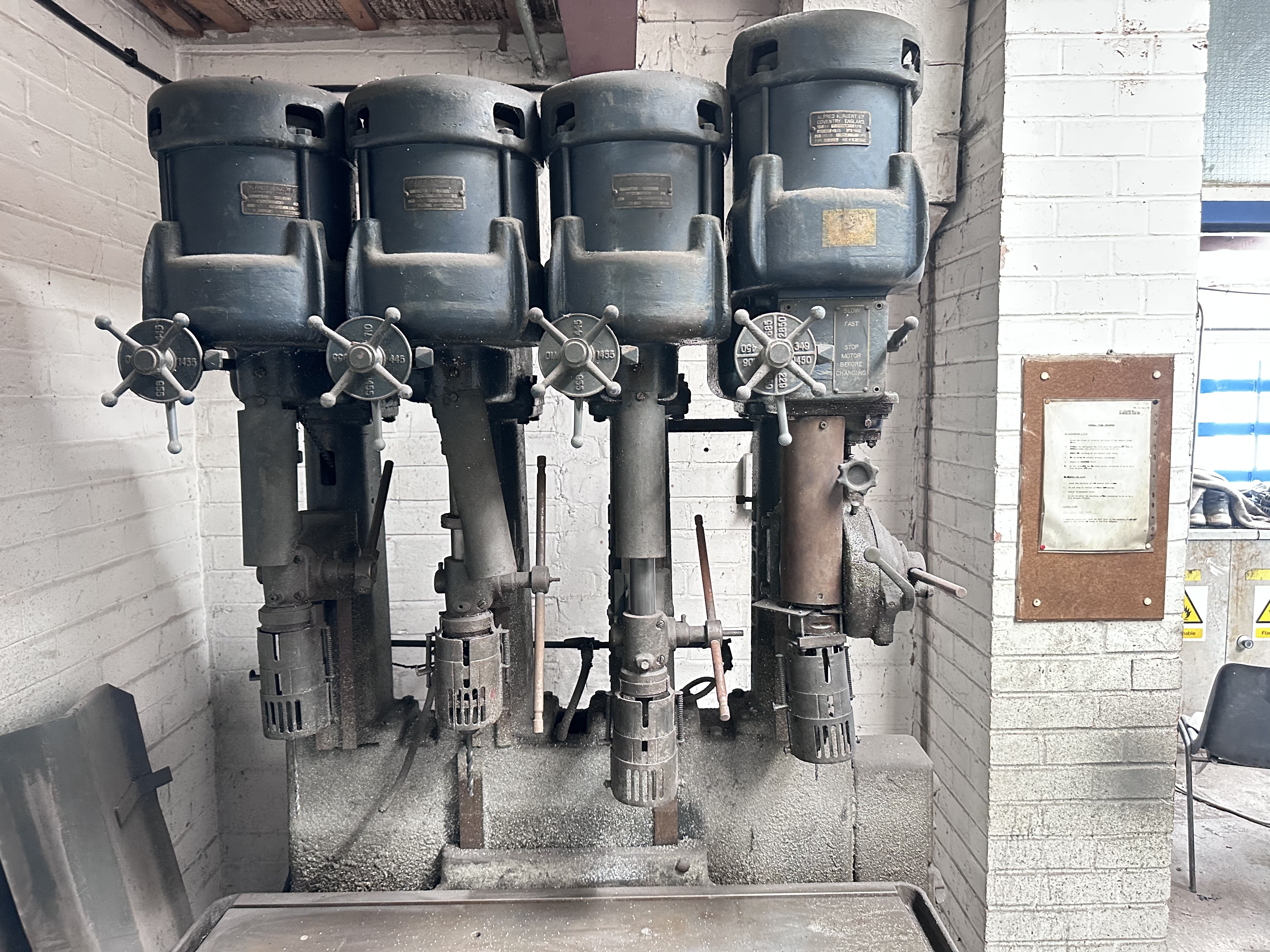 Herbert 4 Spindle Pillar Drill