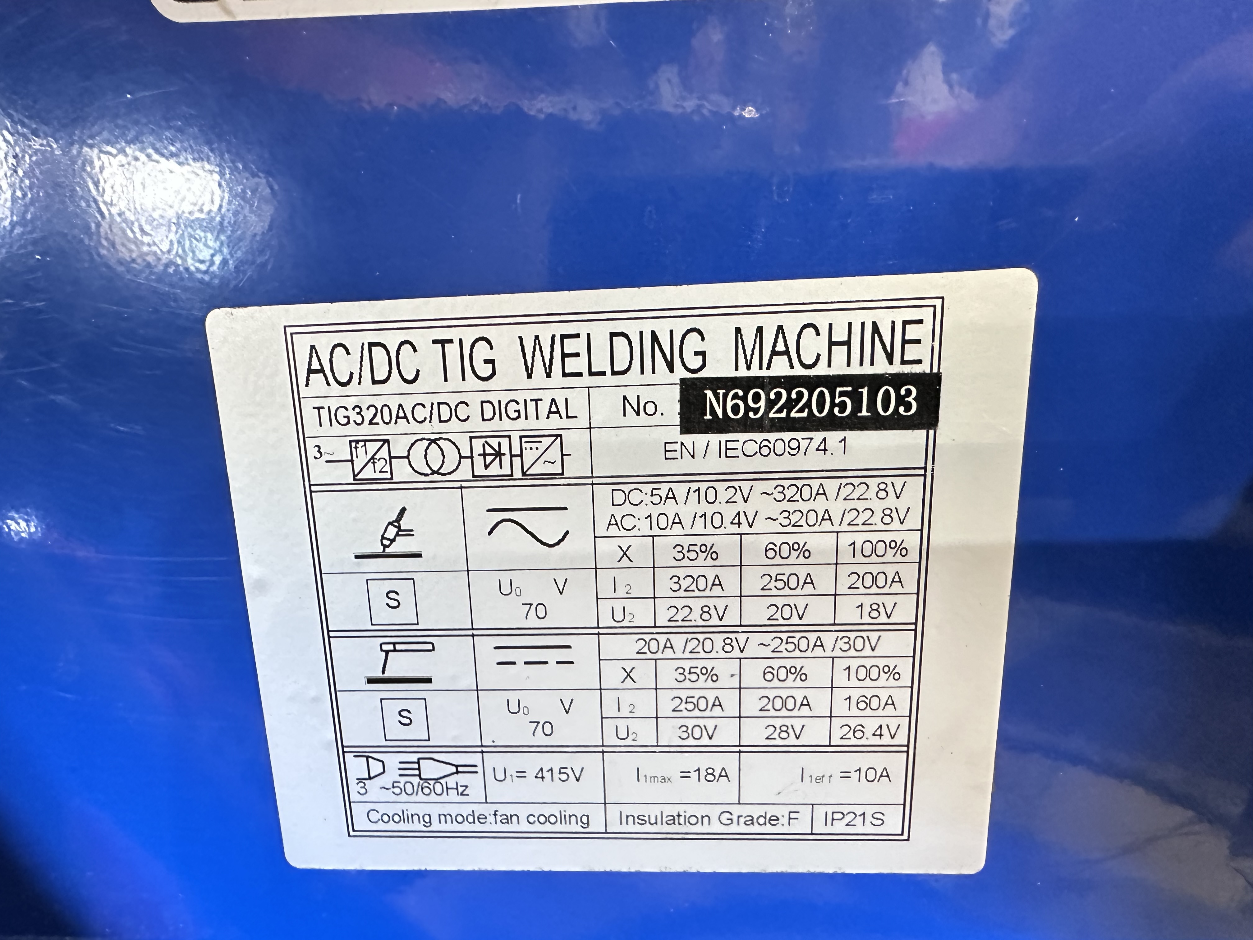 R Tech Welding Equipment, TIG 320 AC/DC Digital TIG Welder