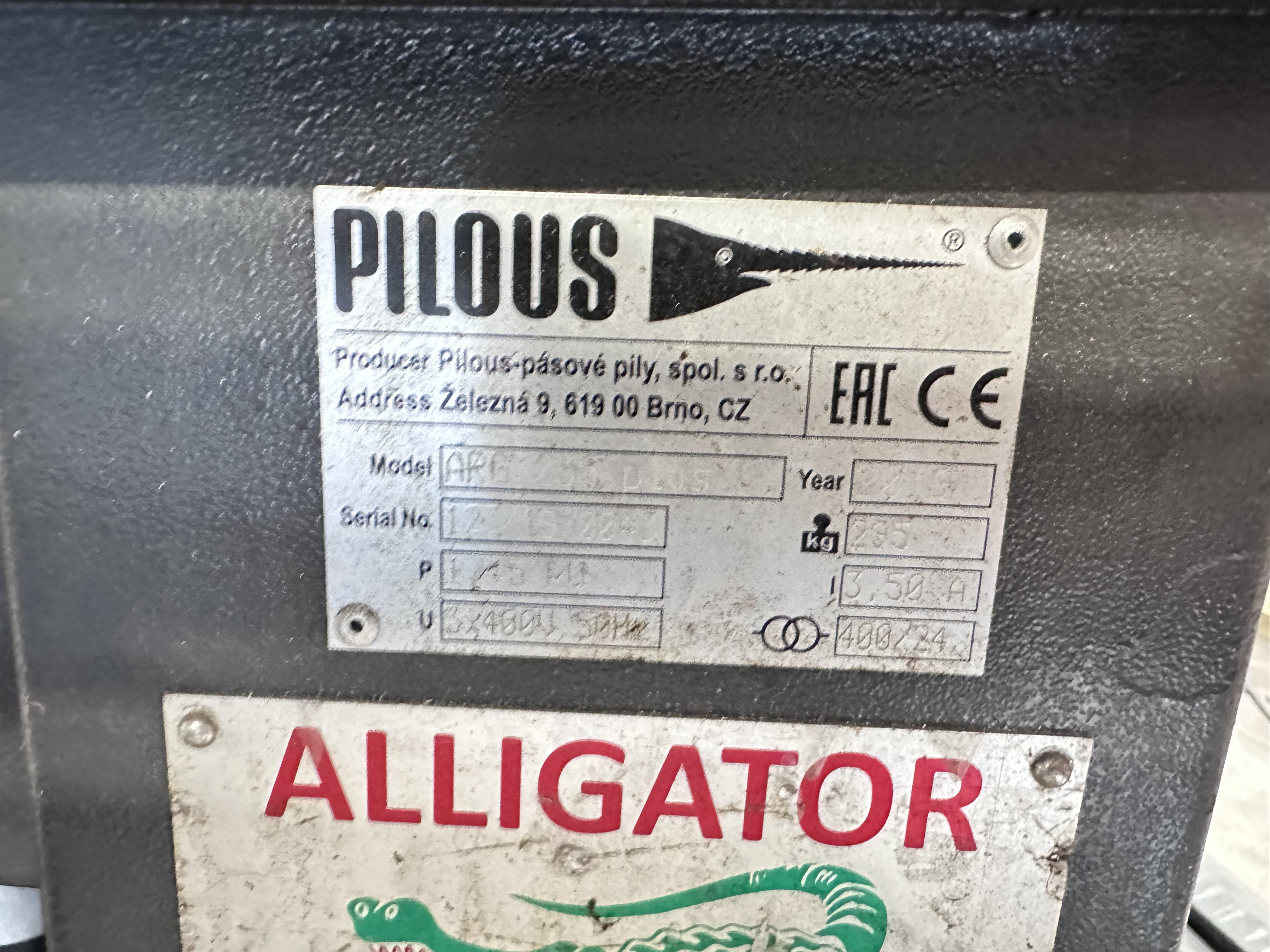 Pilous ARG 235 Plus Horizontal Bandsaw