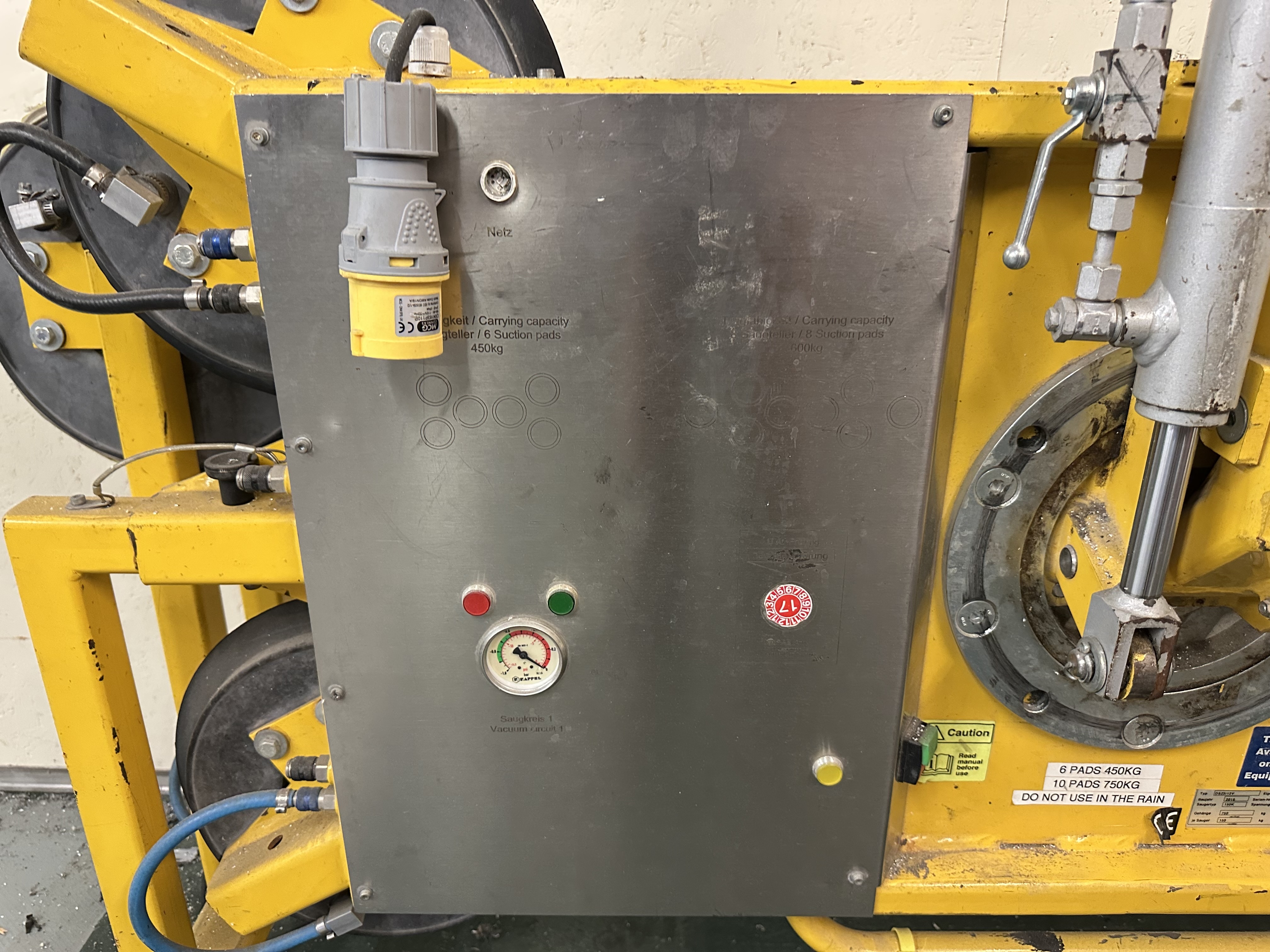 Kappel DSZ/12V Pneumatic / 110V Glass Plate Suction Lifter (2016)