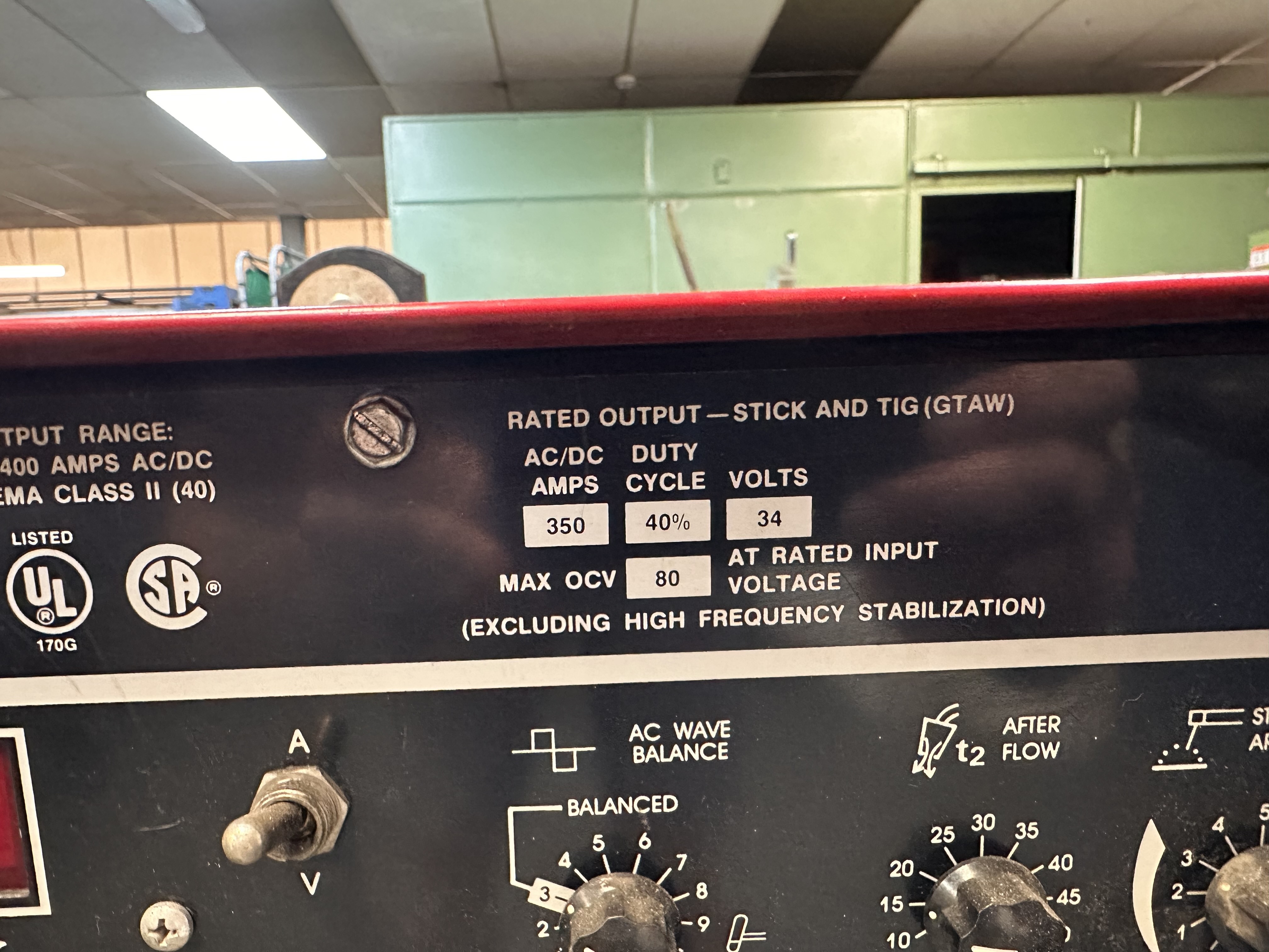 Lincoln Electronic Square Wave Tig 355