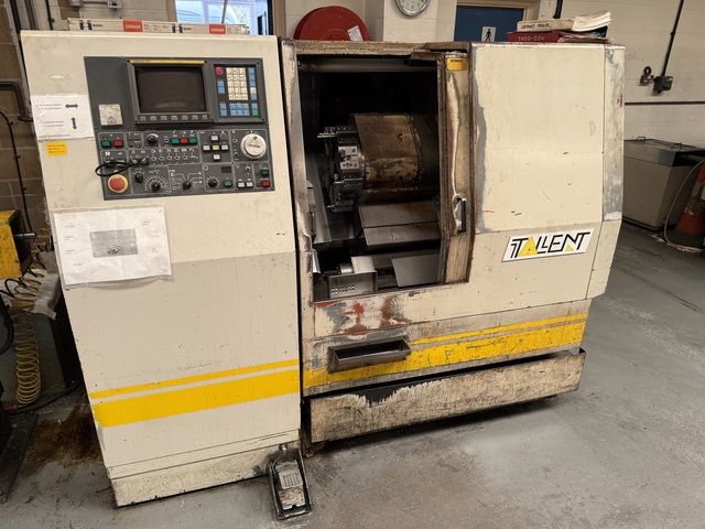 Hardinge Talent TI CNC Lathe with Fanuc OTB, Bar Feed