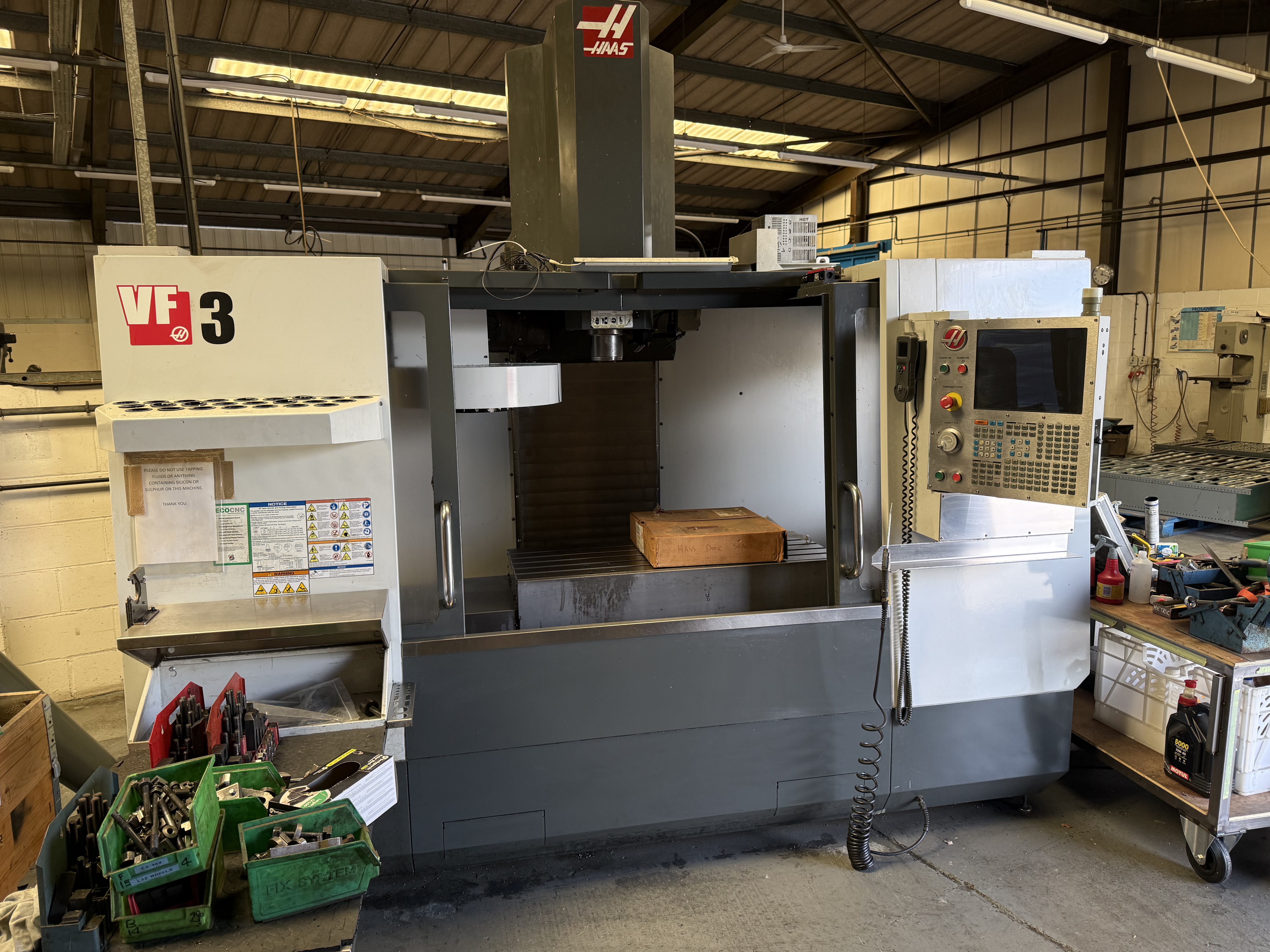 3500 - Range of Haas Machining Centres, XYZ Lathes, Milling Machines, Sheet Metal & Toolroom Machinery and Equipment previously used by Samar Precision Engineering