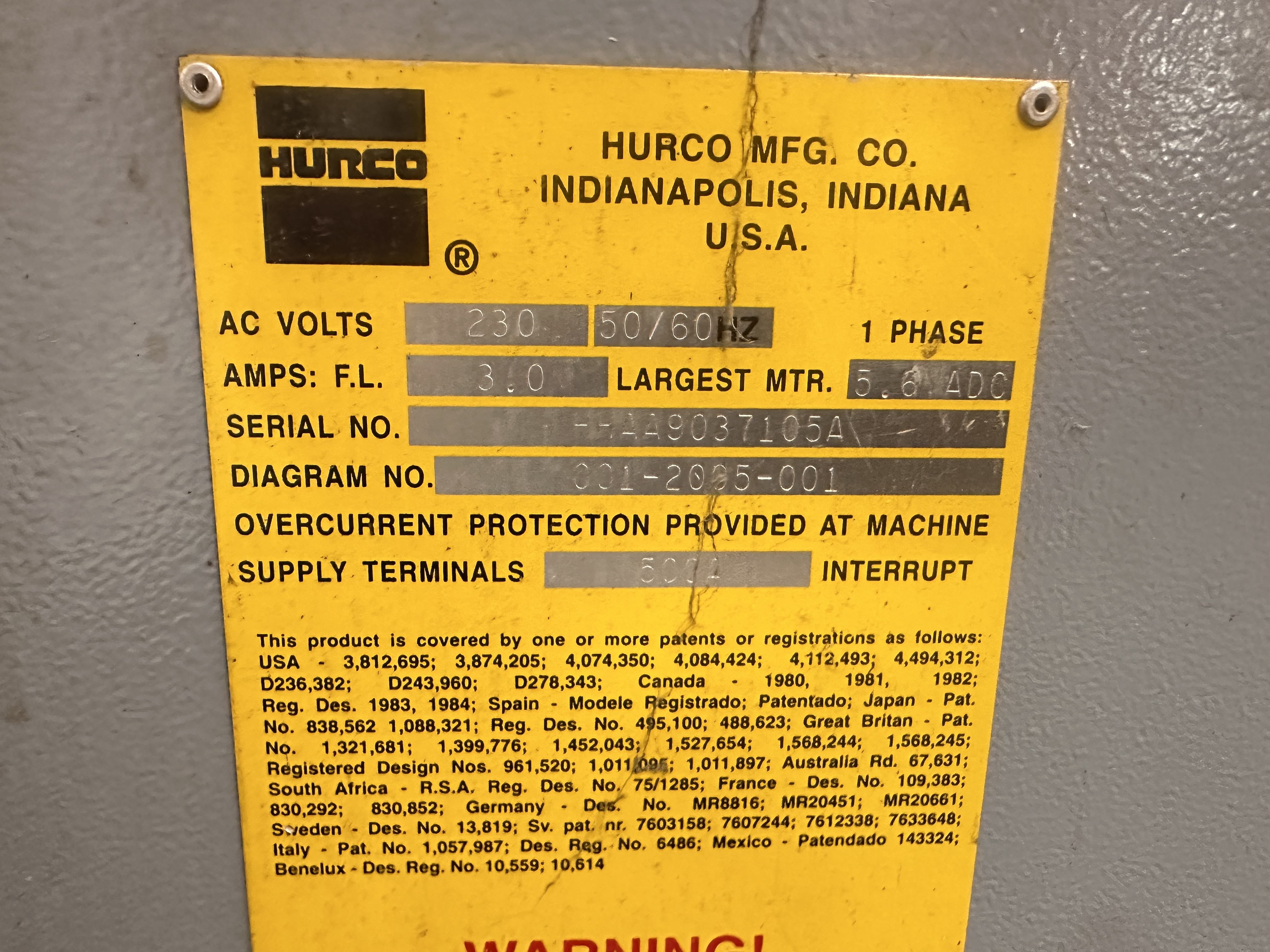 Hurco Megoform Hydraulic Press Brake with Autobend 7 Control