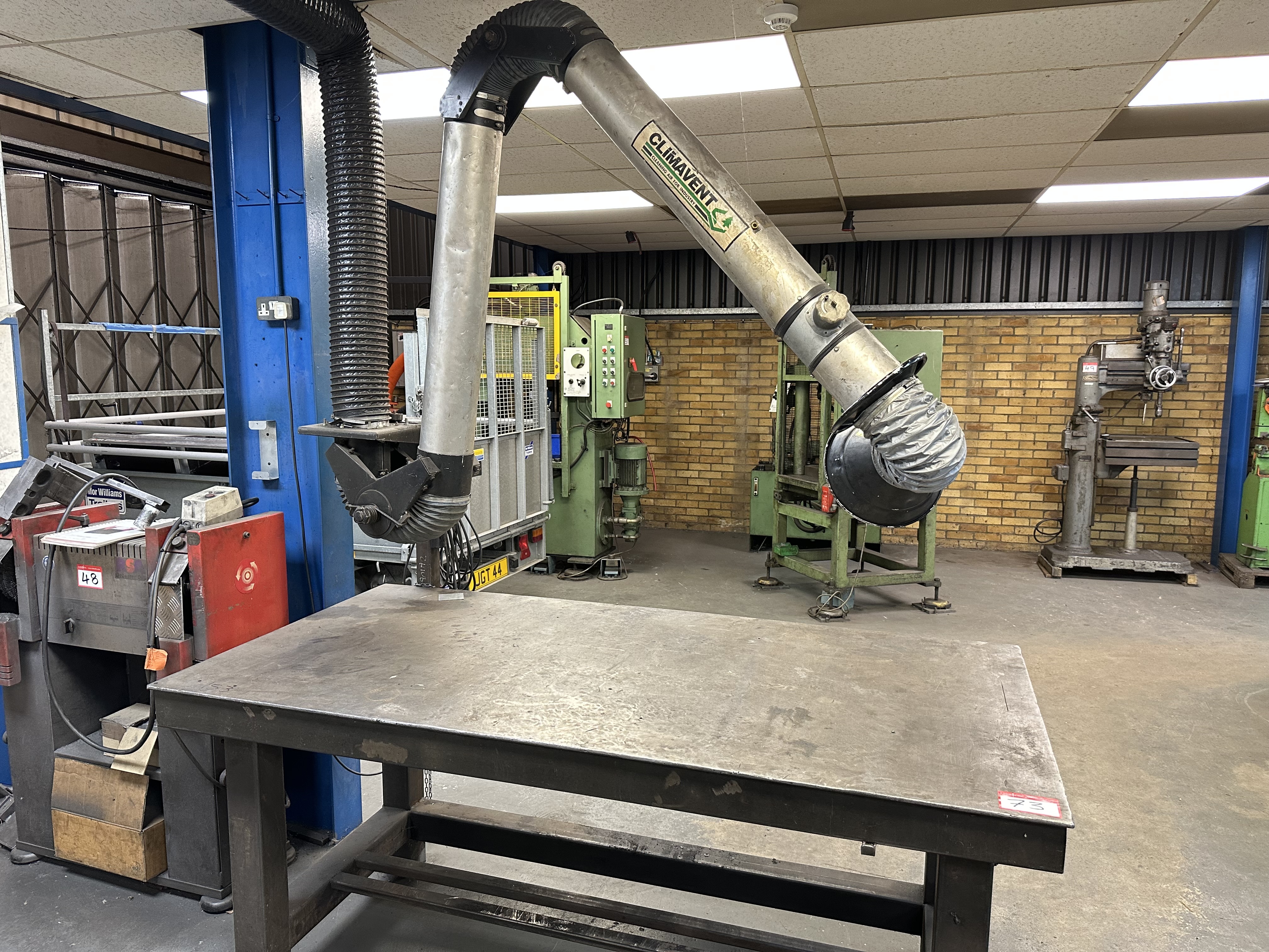 Steel Welding Bench with Climavent Extractor