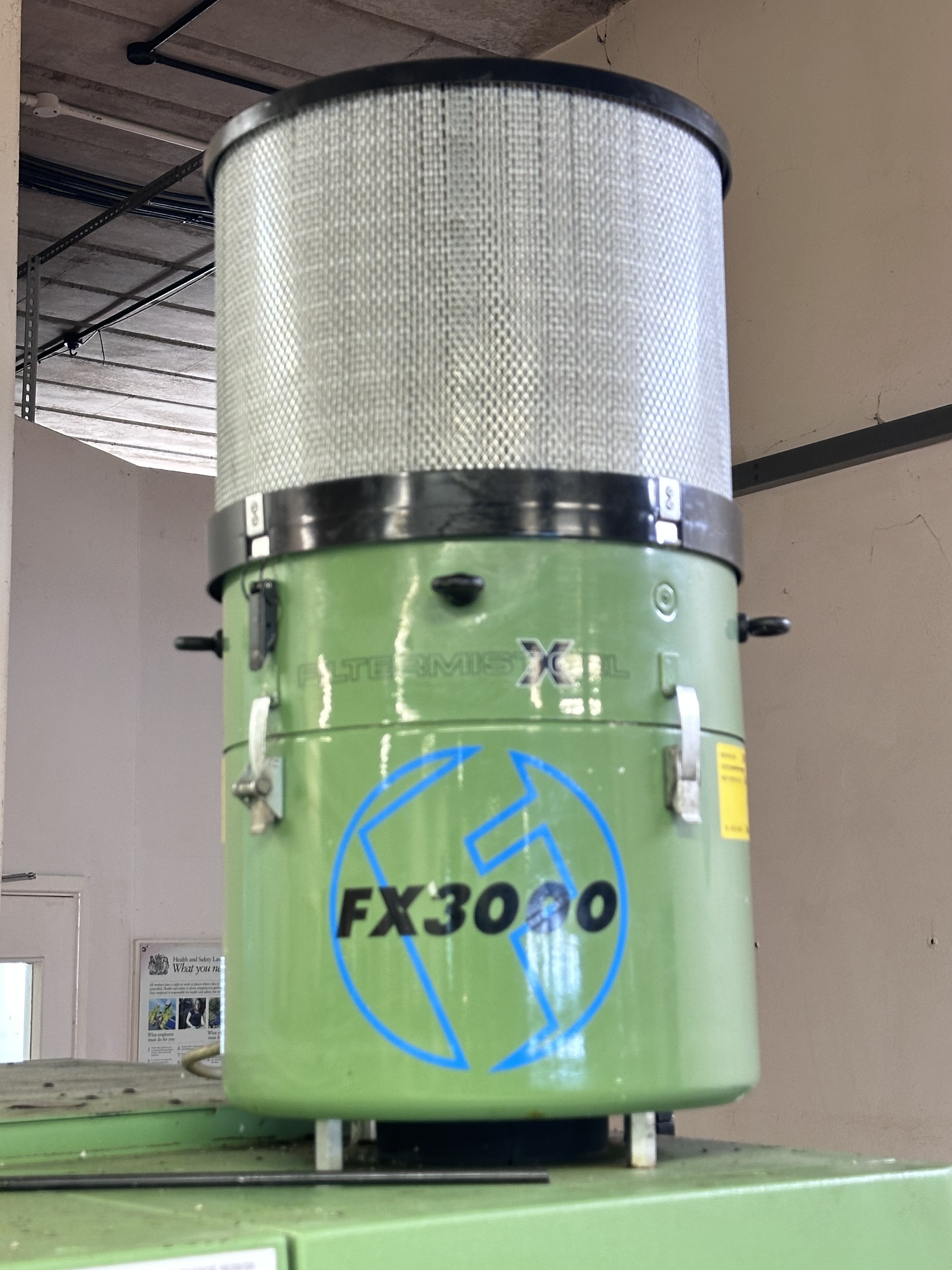 Filtermist FX3000 Oil Mist Filter suitable for DMG Gildemeister CTX310 CNC Lathe
