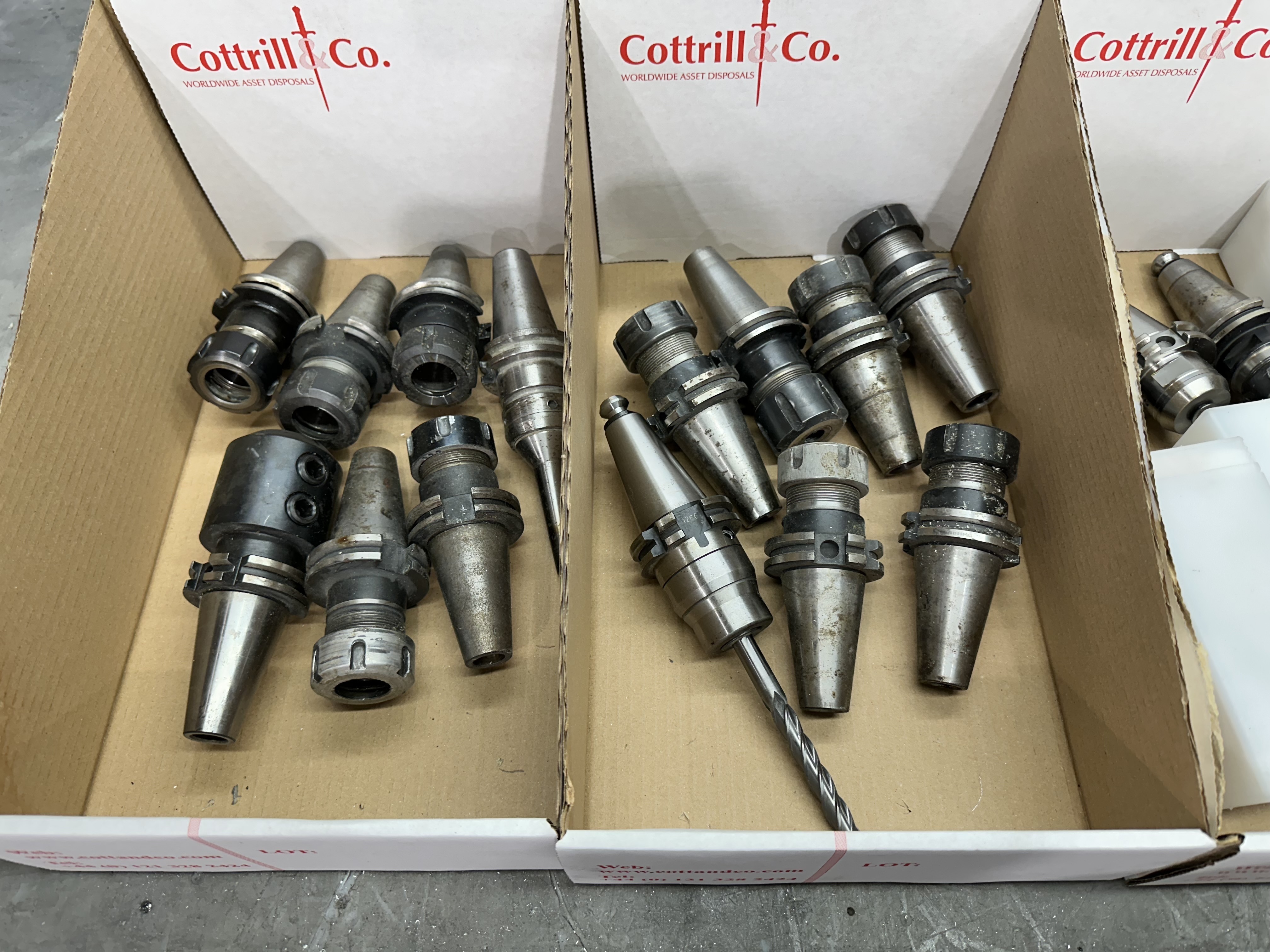 CAT40 Spindle Tool Holders with Various Cutter Holding Ends
