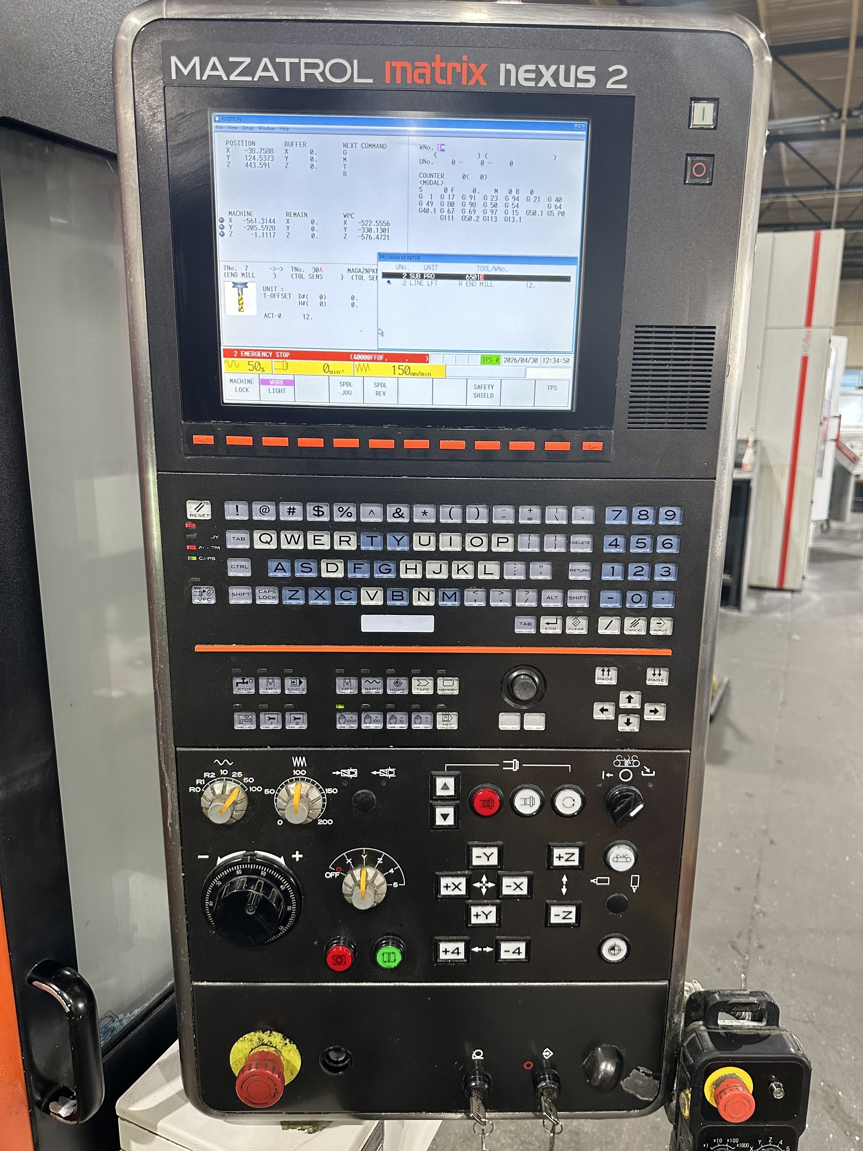 Mazak Vertical Centre Smart 530C Machining Centre. (2016)