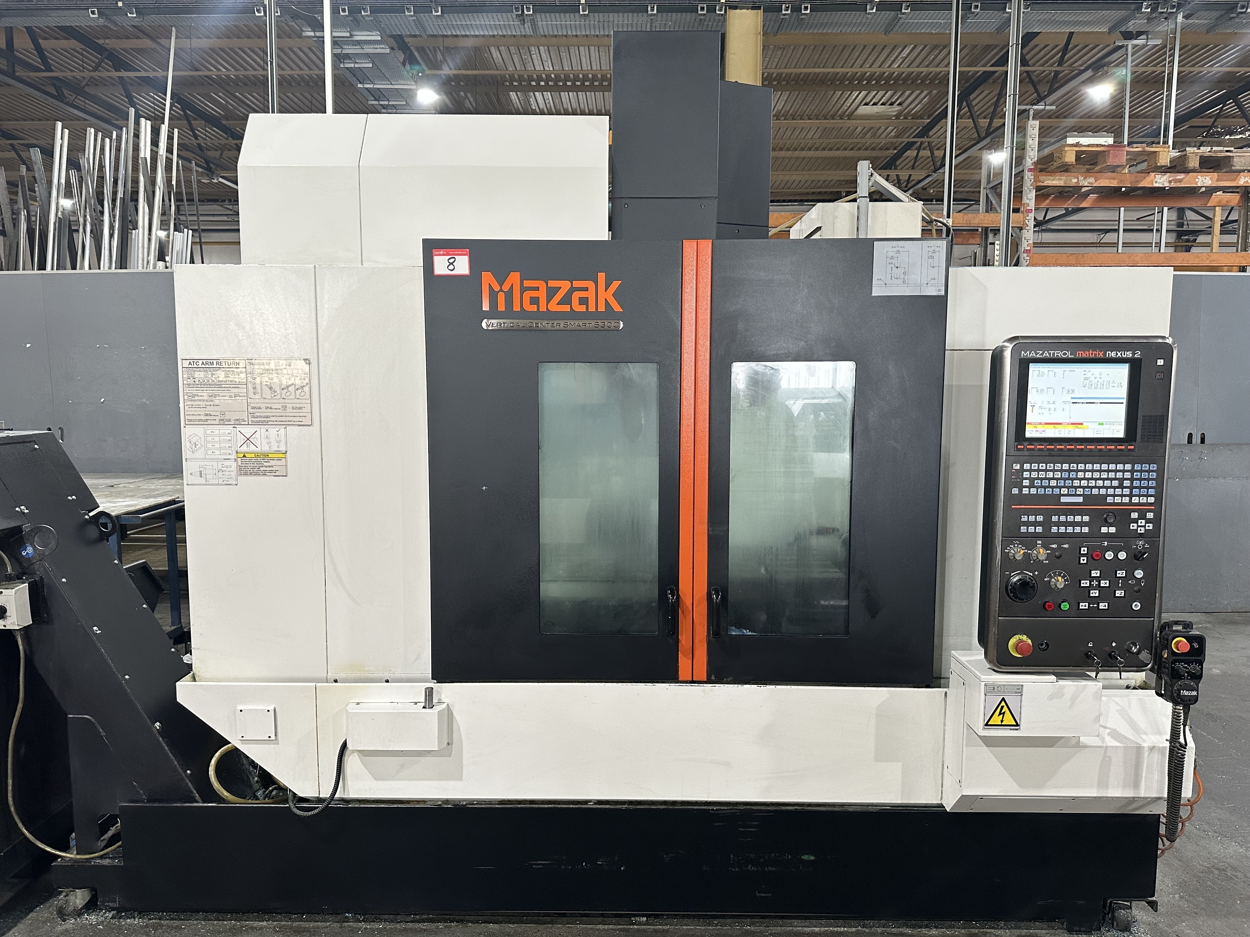 Mazak Vertical Centre Smart 530C Machining Centre. (2016)