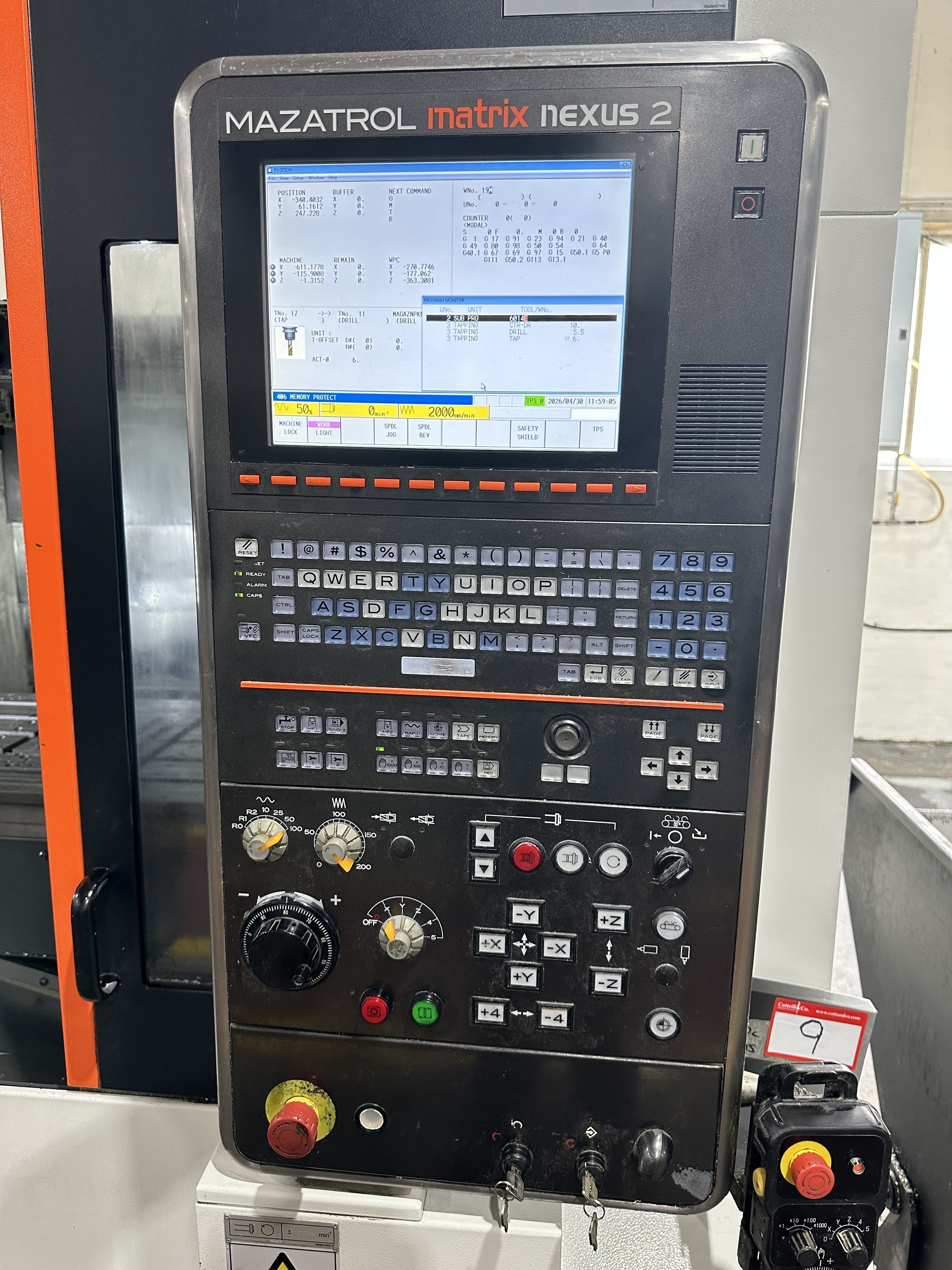 Mazak Vertical Centre Smart 530C CNC Vertical Machining Centre. (2015)