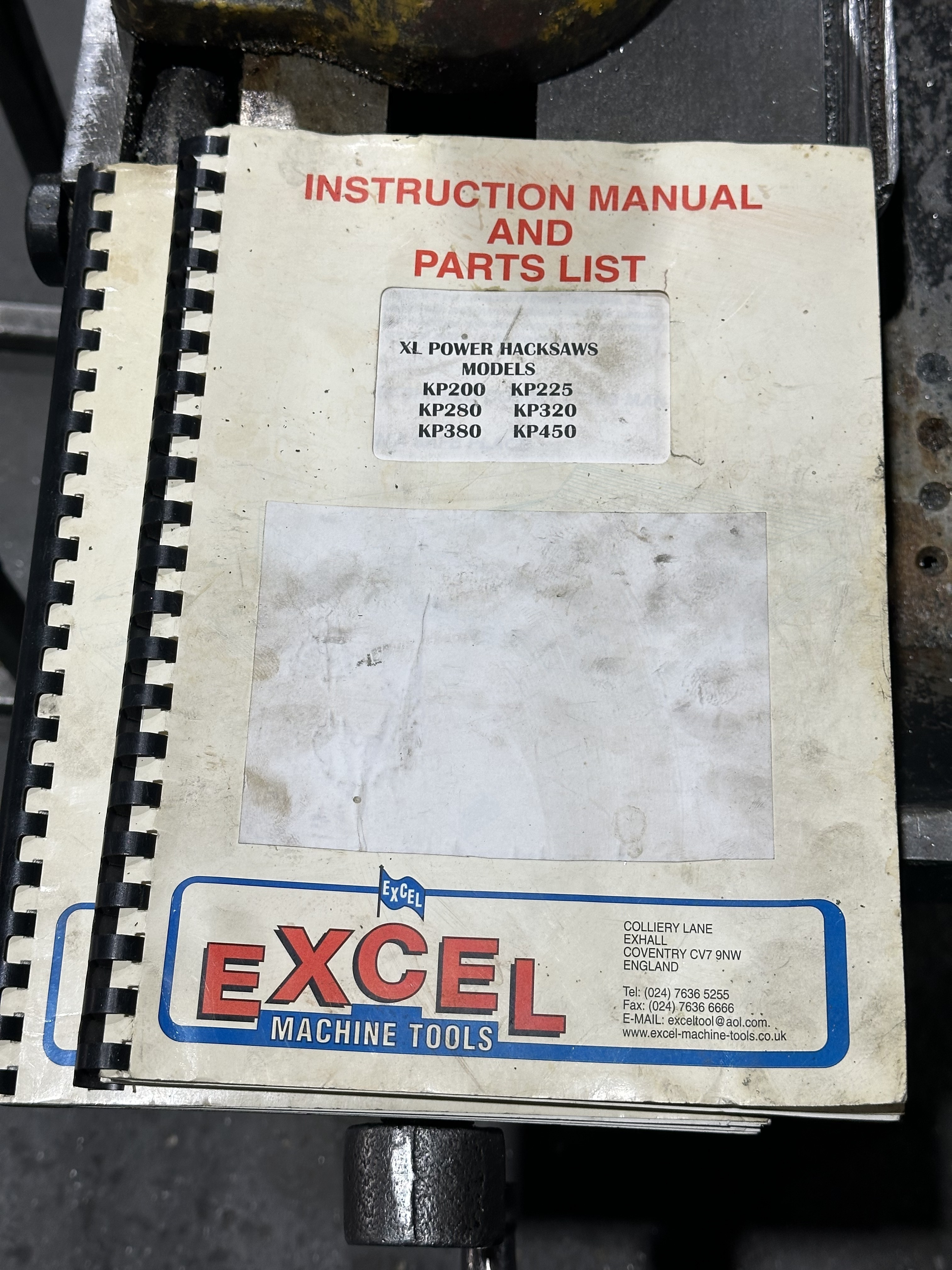 Excel KP-200 Powered Hacksaw (2004)