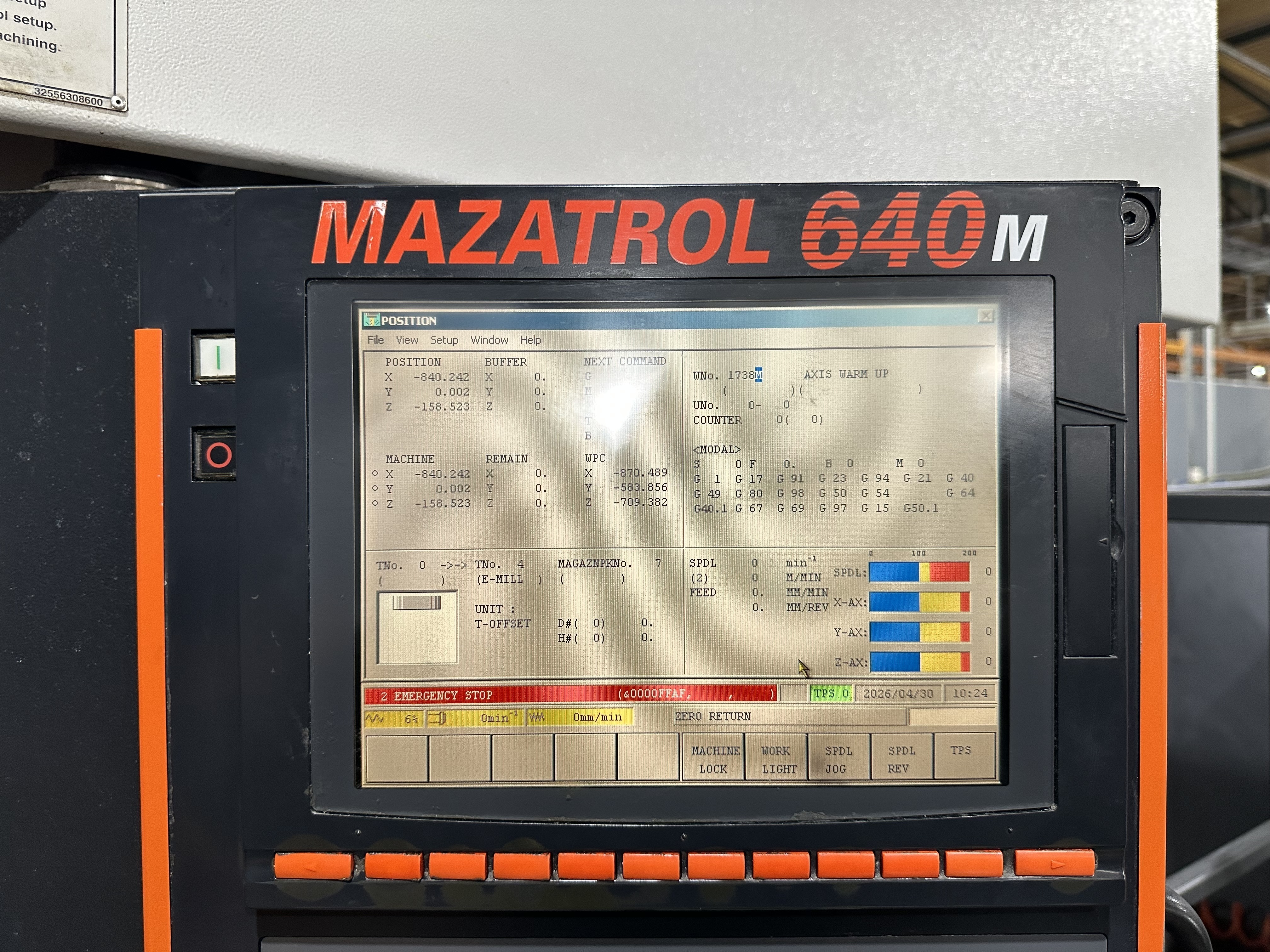 Mazak VTC-300C-II CNC Vertical Machining Centre. (2007)