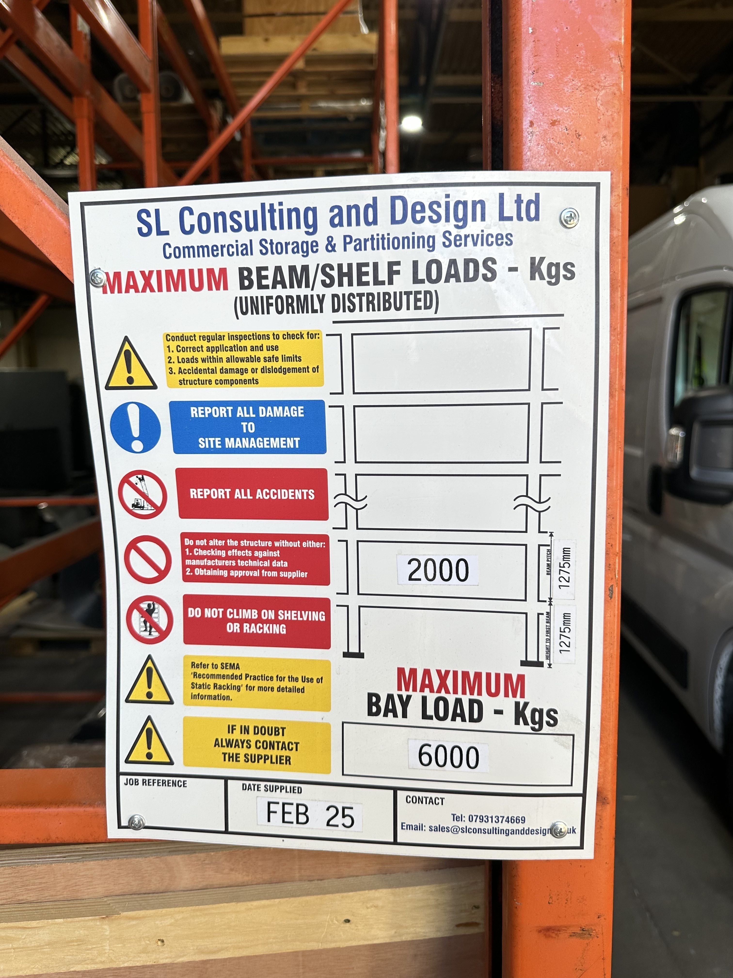 Redirack HD25T Pallet Racking, 10 Uprights 4000 x 1100mm 30 Crossbeams 2700mm Long