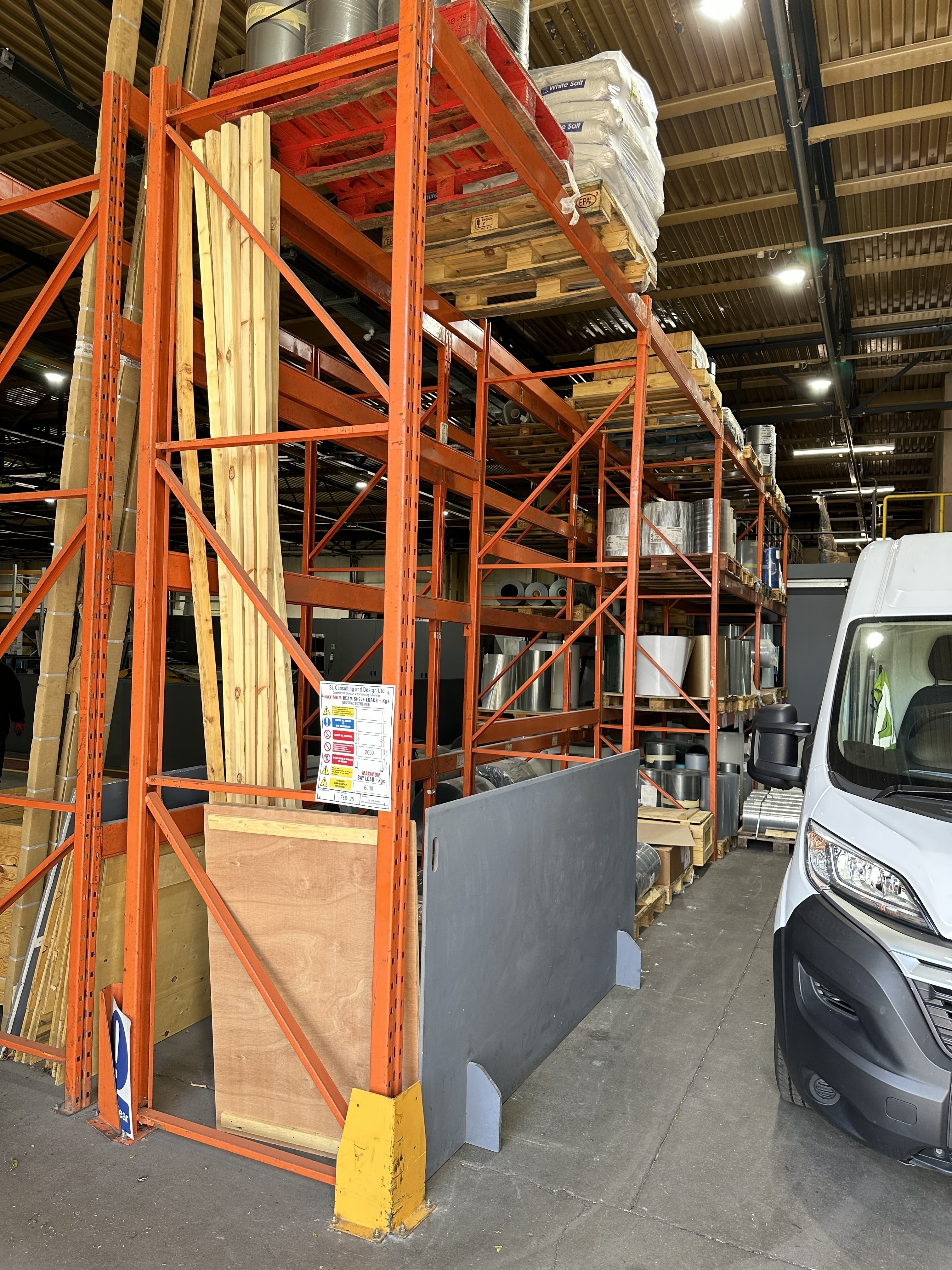 Redirack HD25T Pallet Racking, 10 Uprights 4000 x 1100mm 30 Crossbeams 2700mm Long