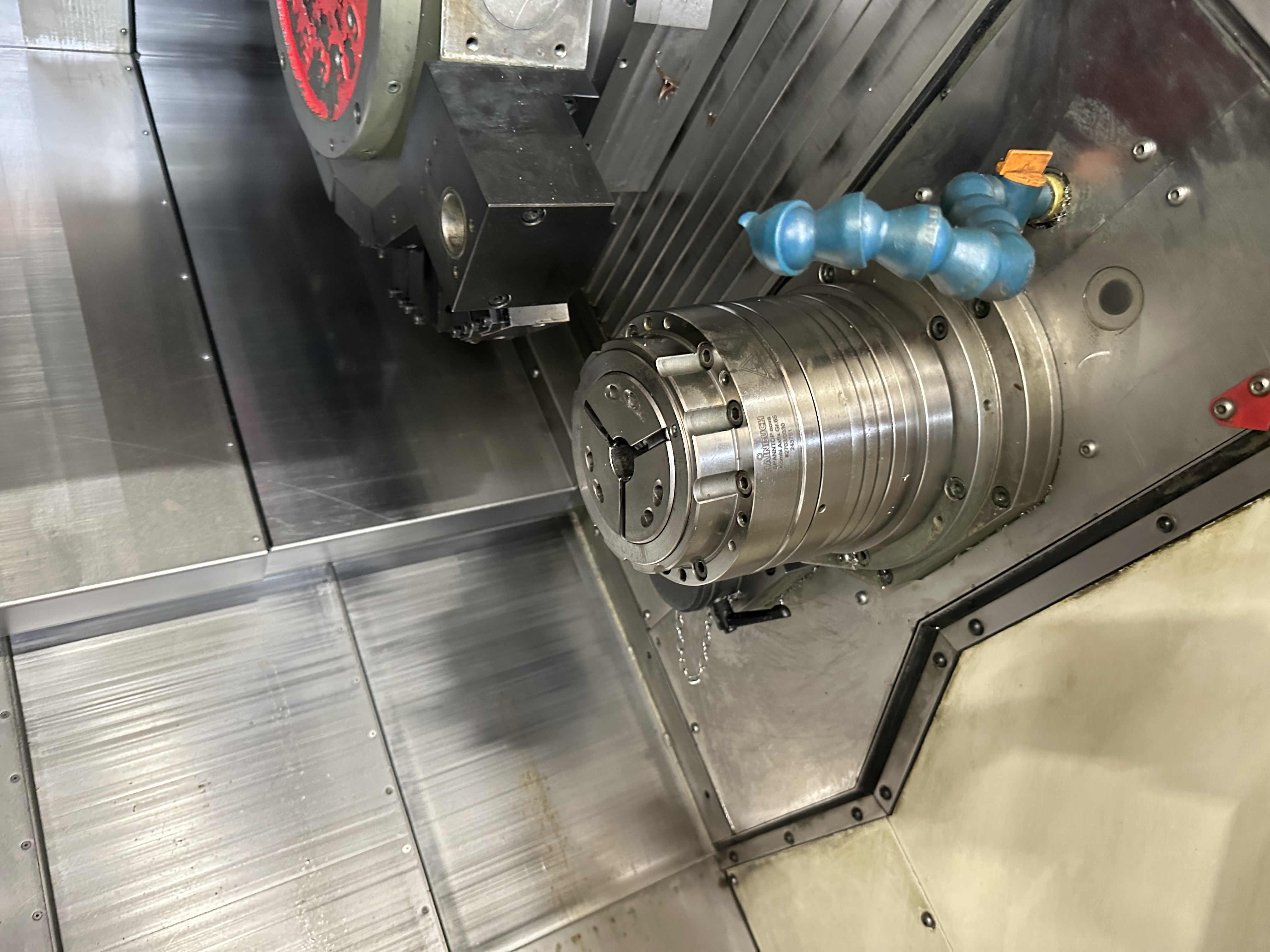 Miyano ABX-64THY2 Twin Spindle Fixed Head Stock Lathe with Fanuc Series 31i Model B CNC Control (2014)