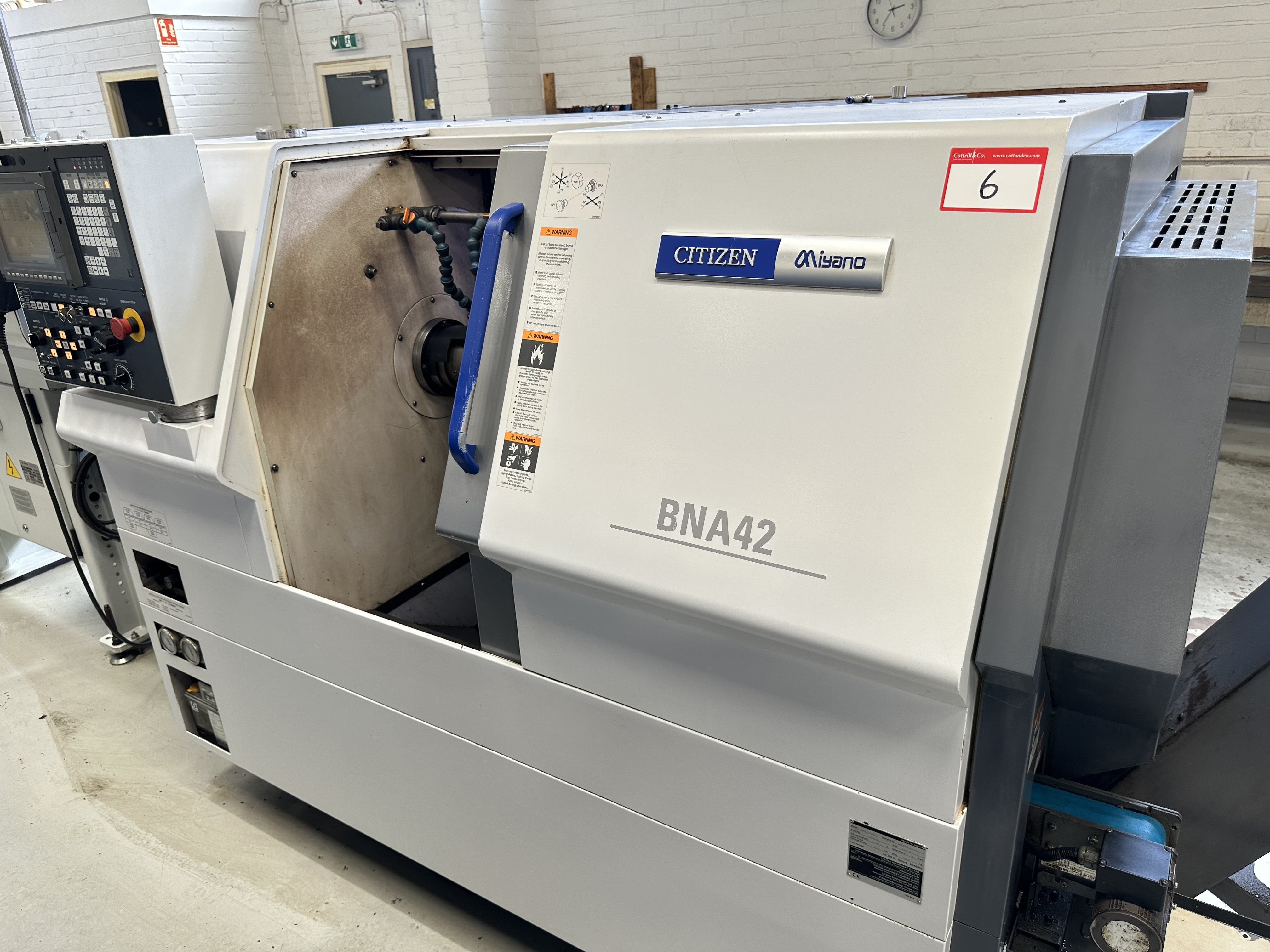 Citizen Miyano BNA-42MSY2 Fixed Headstock Lathe 7 Axis Machine with Cincom/Citizen CNC Control (2017)