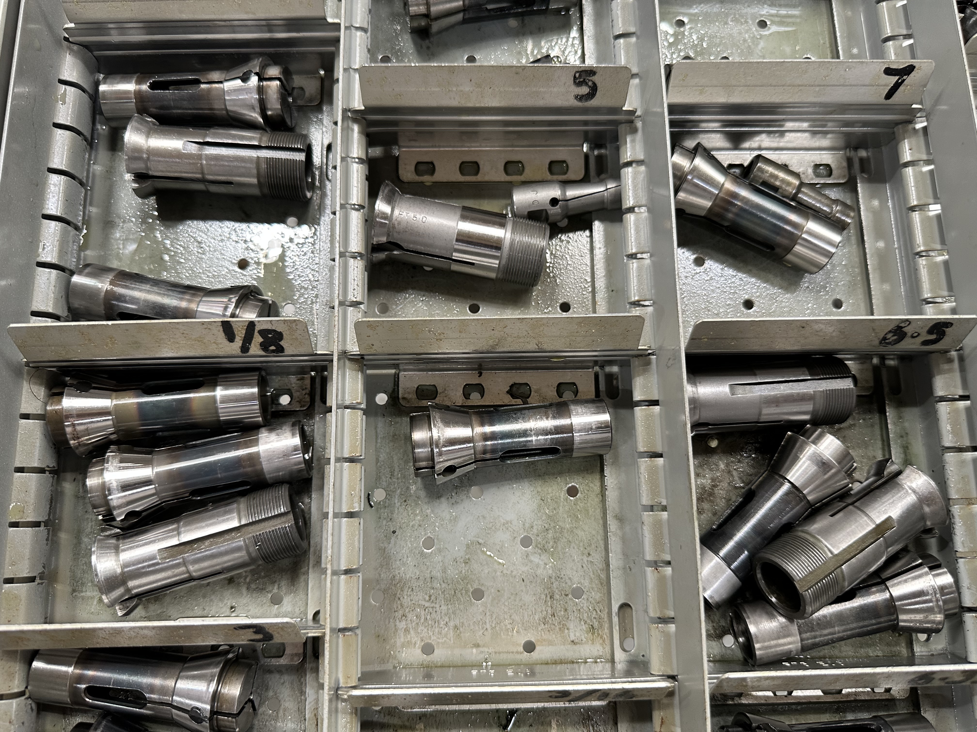 Collets and Guides for K16 Machine