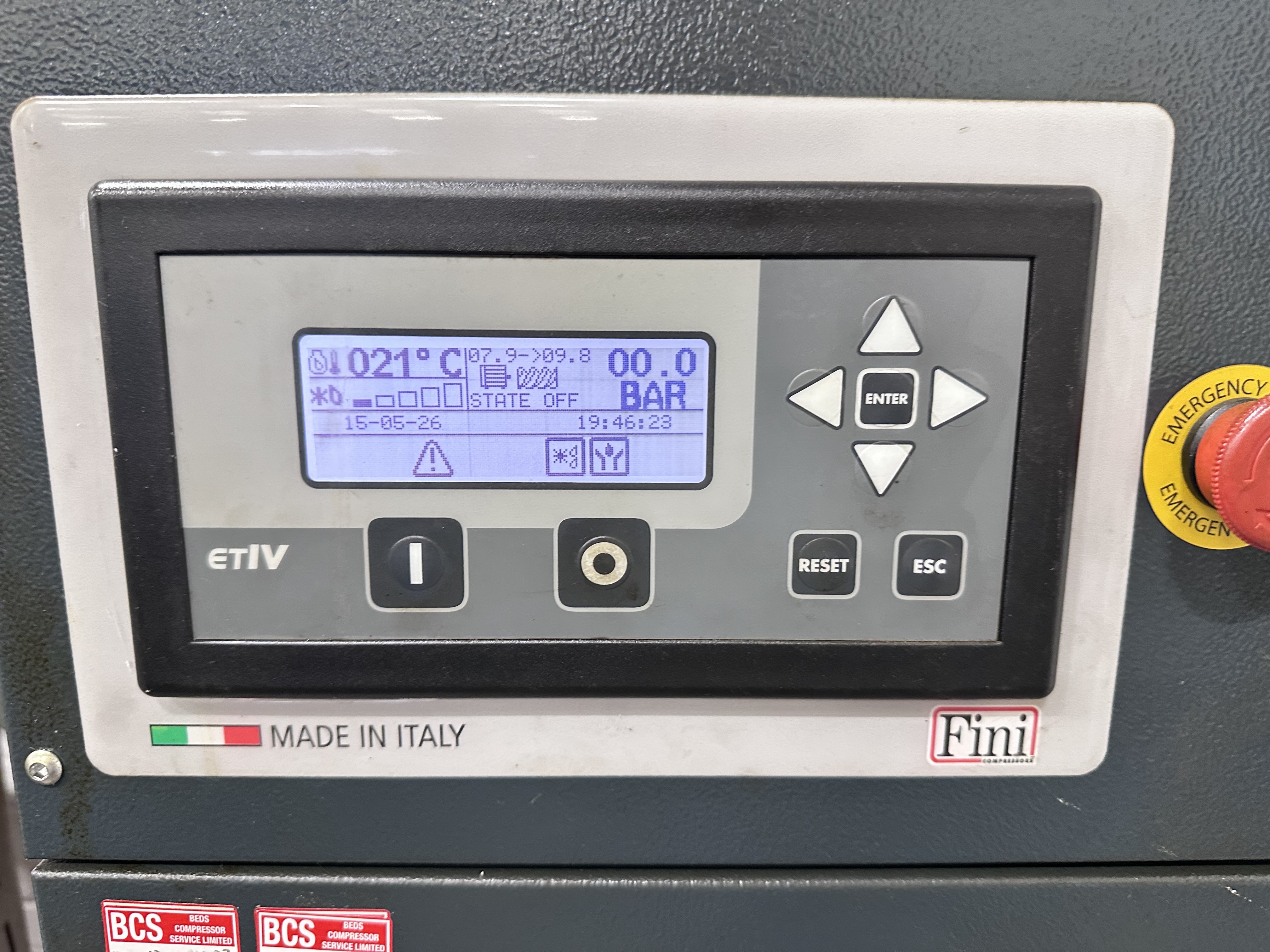 Fini Industrial Vision 8 - 10 -270 ES Air Compressor (2017) 