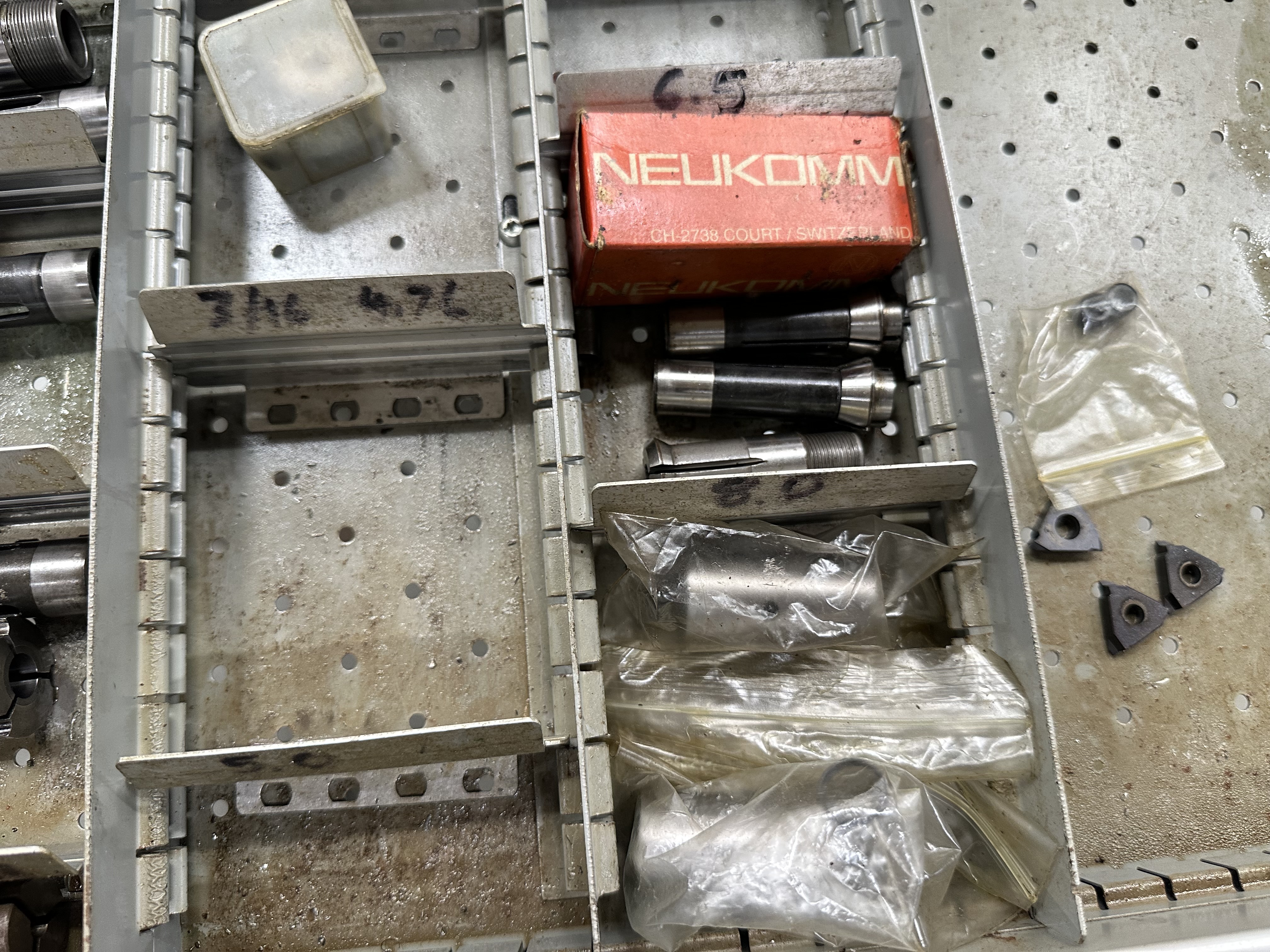 Collets and Guides for K16 Machine