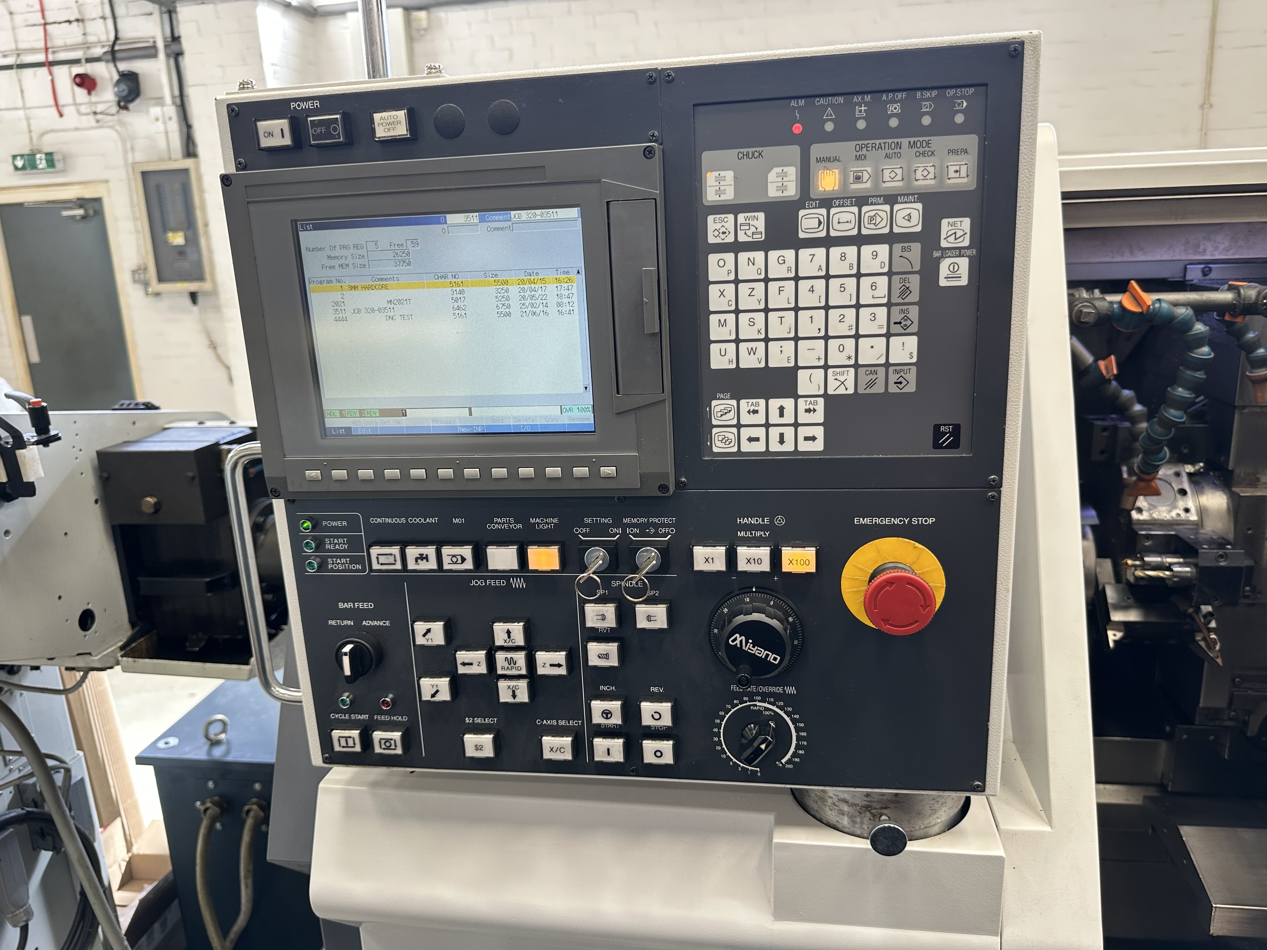 Citizen Miyano BNA-42MSY2 Fixed Headstock Lathe 7 Axis Machine with Cincom/Citizen CNC Control (2017)