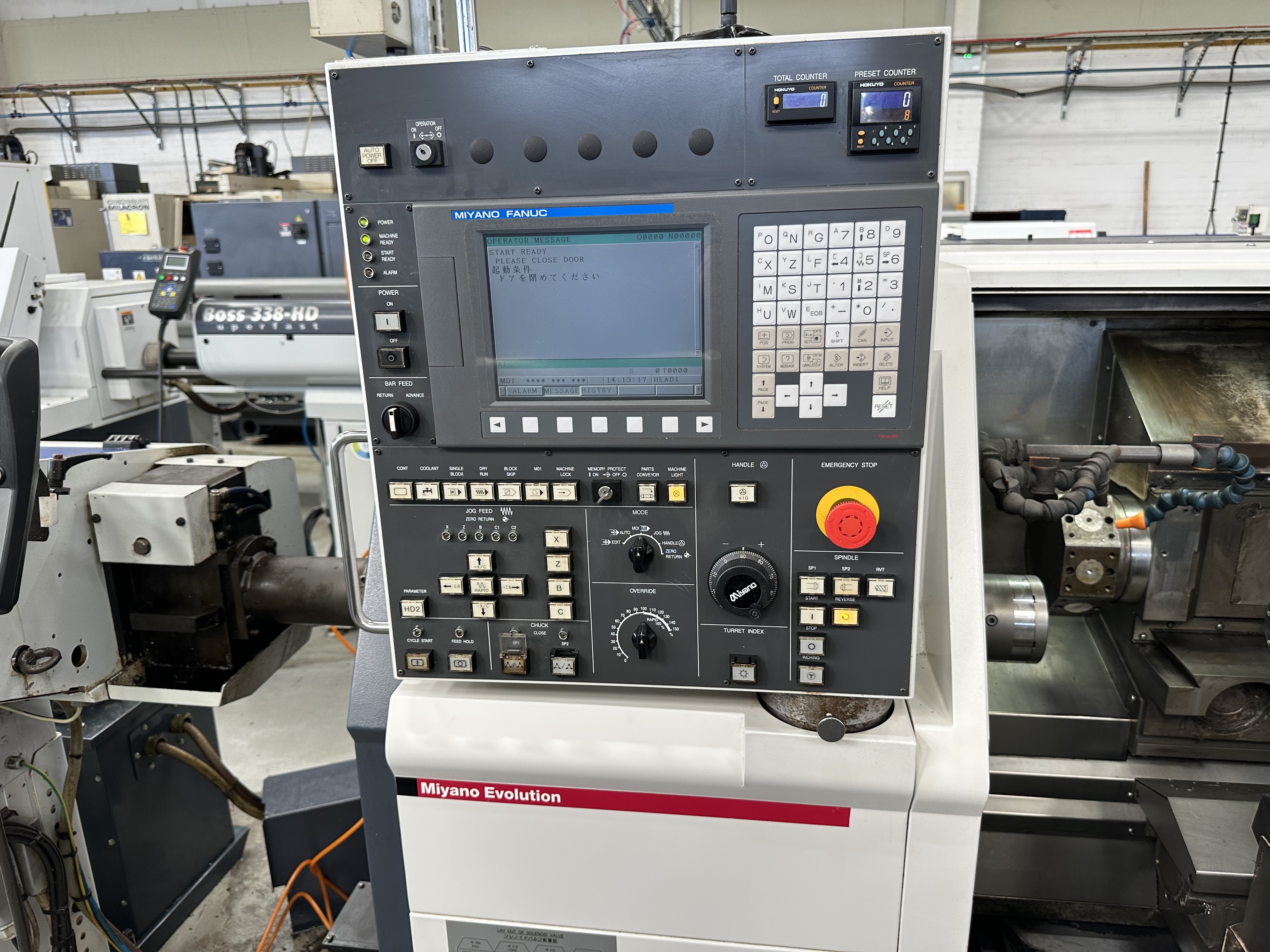 Miyano BNA-42S 5 Axis Machine Fixed Headstock Lathe with Fanuc Oi-TD CNC Control (2011)