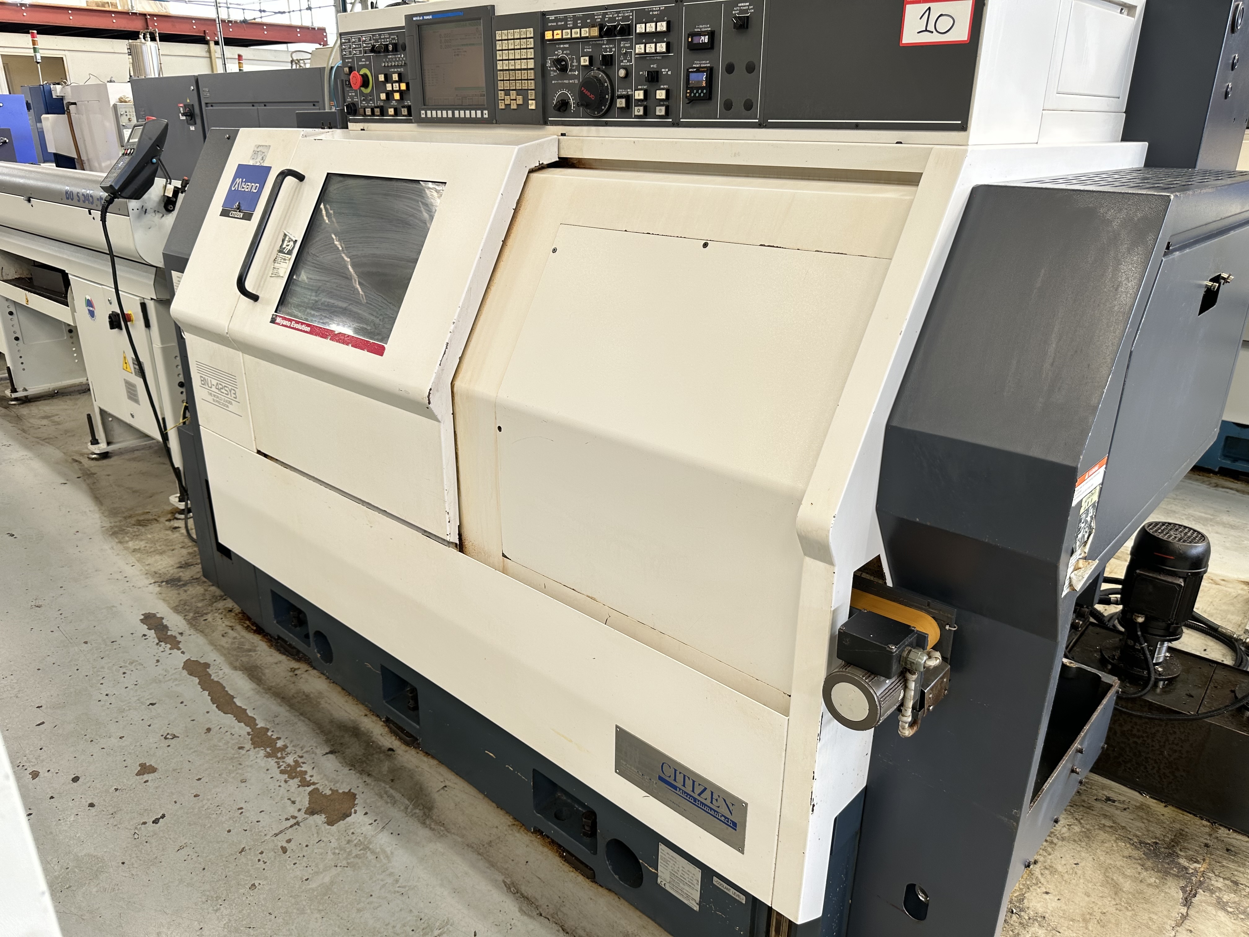 Citizen Miyano BNJ-42SY3 Fixed Headstock Lathe 7 Axis Machine with Fanuc Series Oi-TD2 CNC Control (2011)