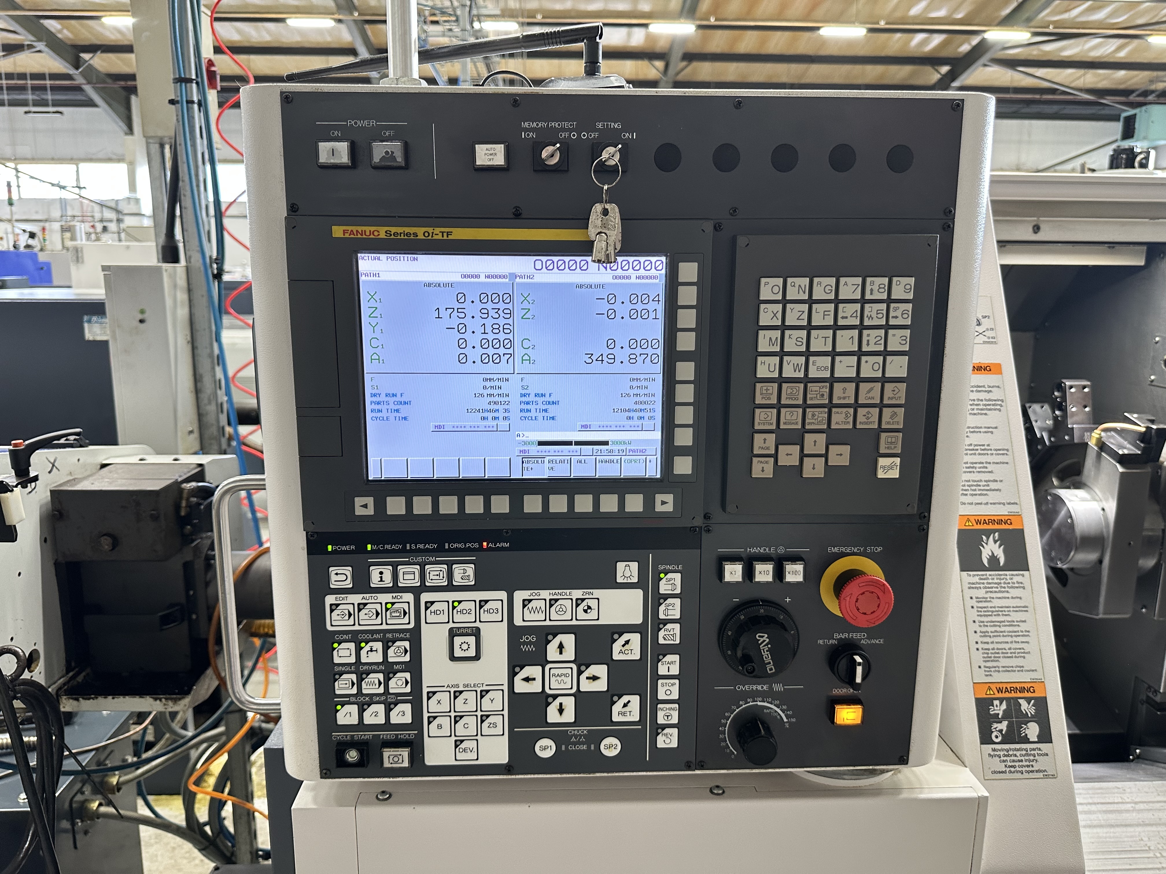 Citizen Miyano BNJ-51SY6 Fixed Headstock Lathe with Fanuc Series Oi - TF CNC Control (2021)
