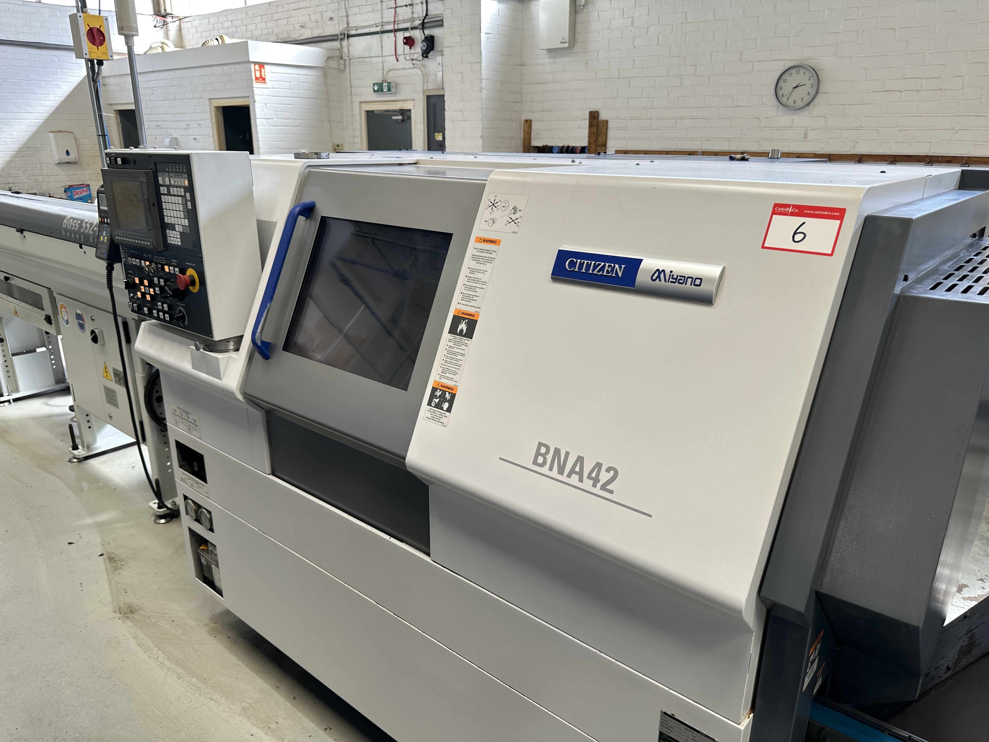 Citizen Miyano BNA-42MSY2 Fixed Headstock Lathe 7 Axis Machine with Cincom/Citizen CNC Control (2017)