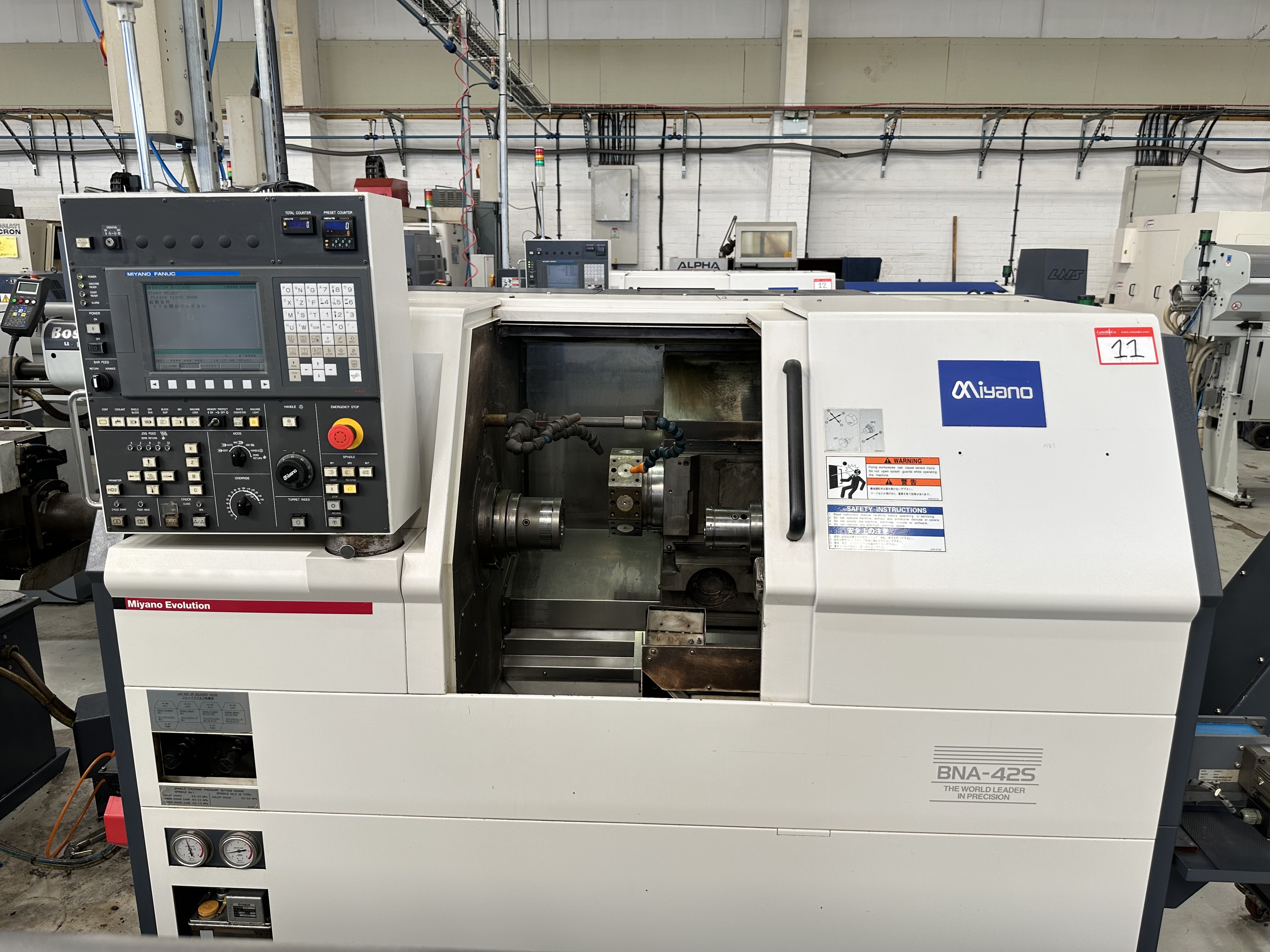 Miyano BNA-42S 5 Axis Machine Fixed Headstock Lathe with Fanuc Oi-TD CNC Control (2011)