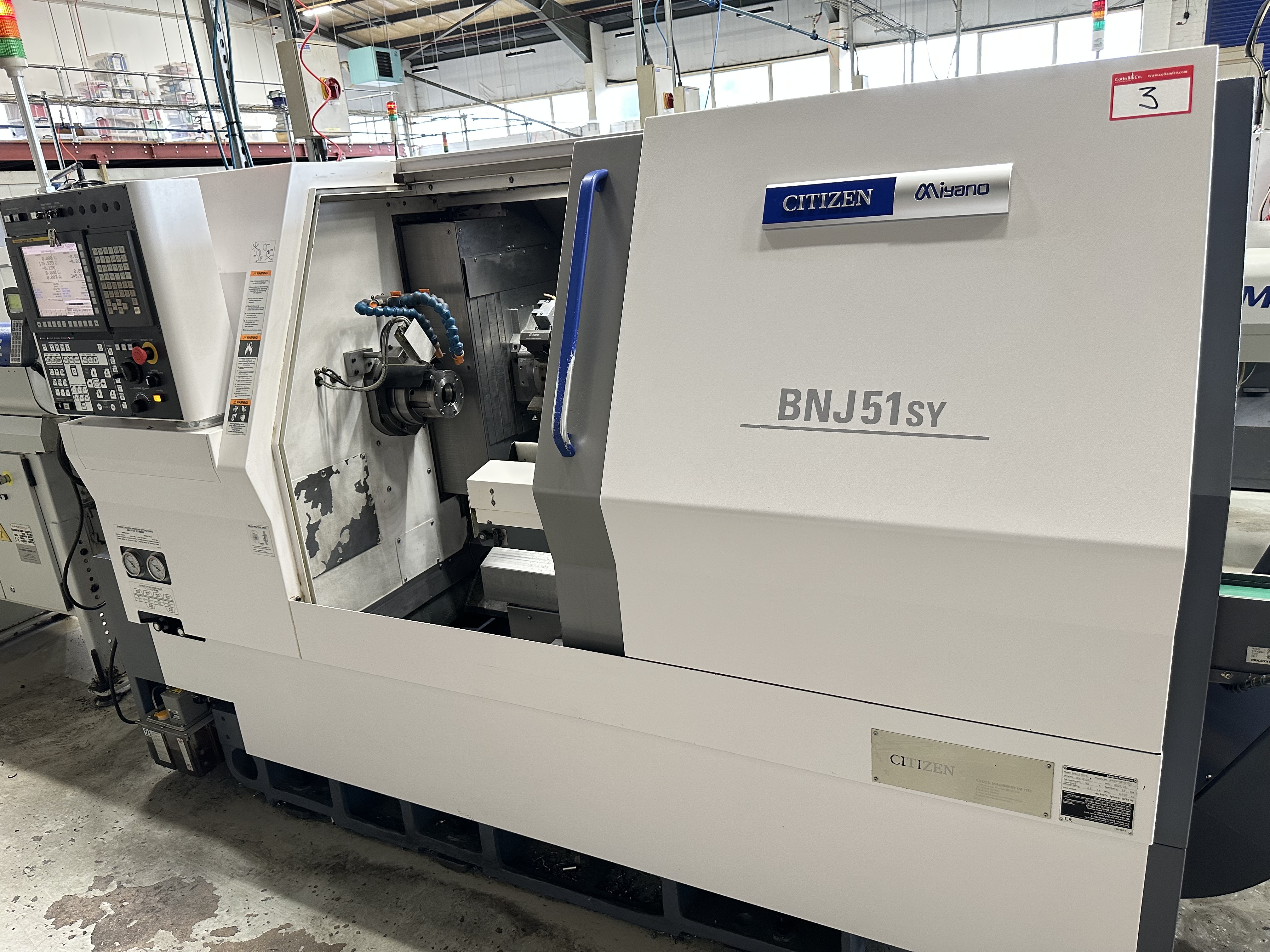 Citizen Miyano BNJ-51SY6 Fixed Headstock Lathe with Fanuc Series Oi - TF CNC Control (2021)