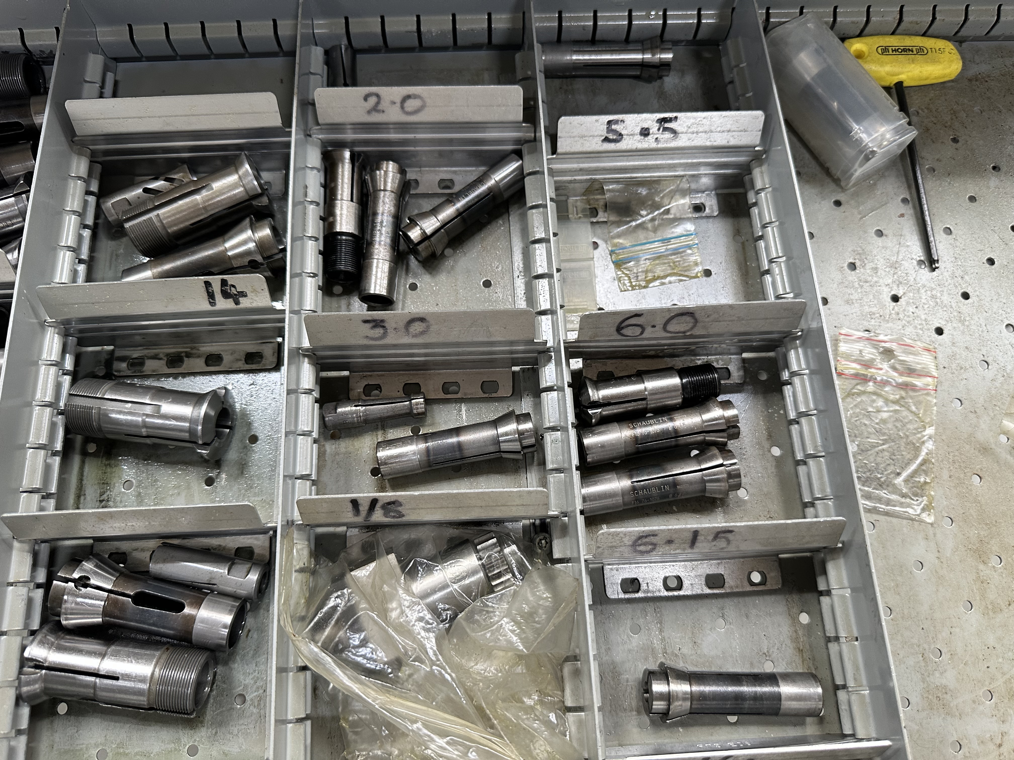 Collets and Guides for K16 Machine