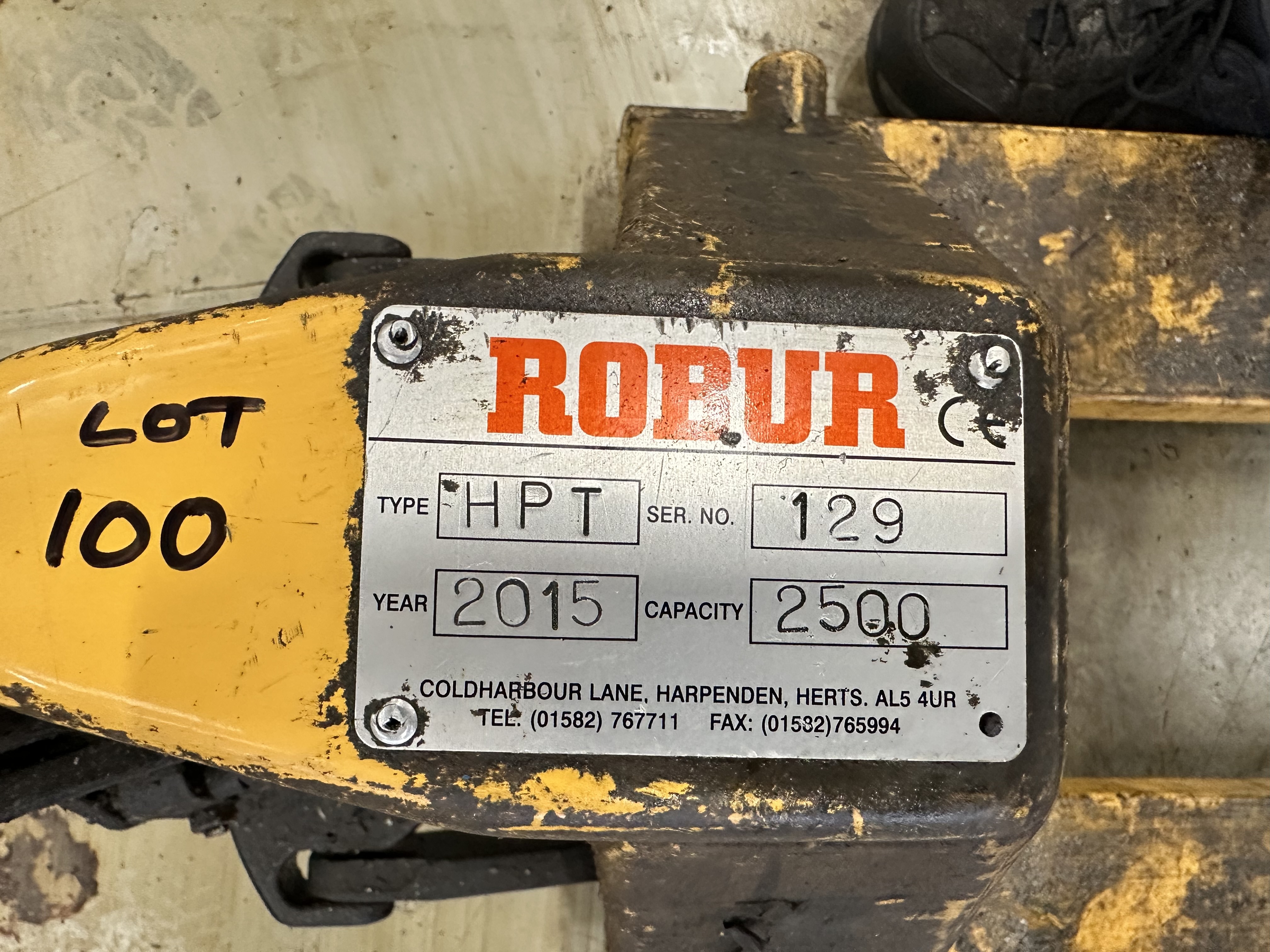 Robar Pallet Truck 1100mm Fork Length (2015)