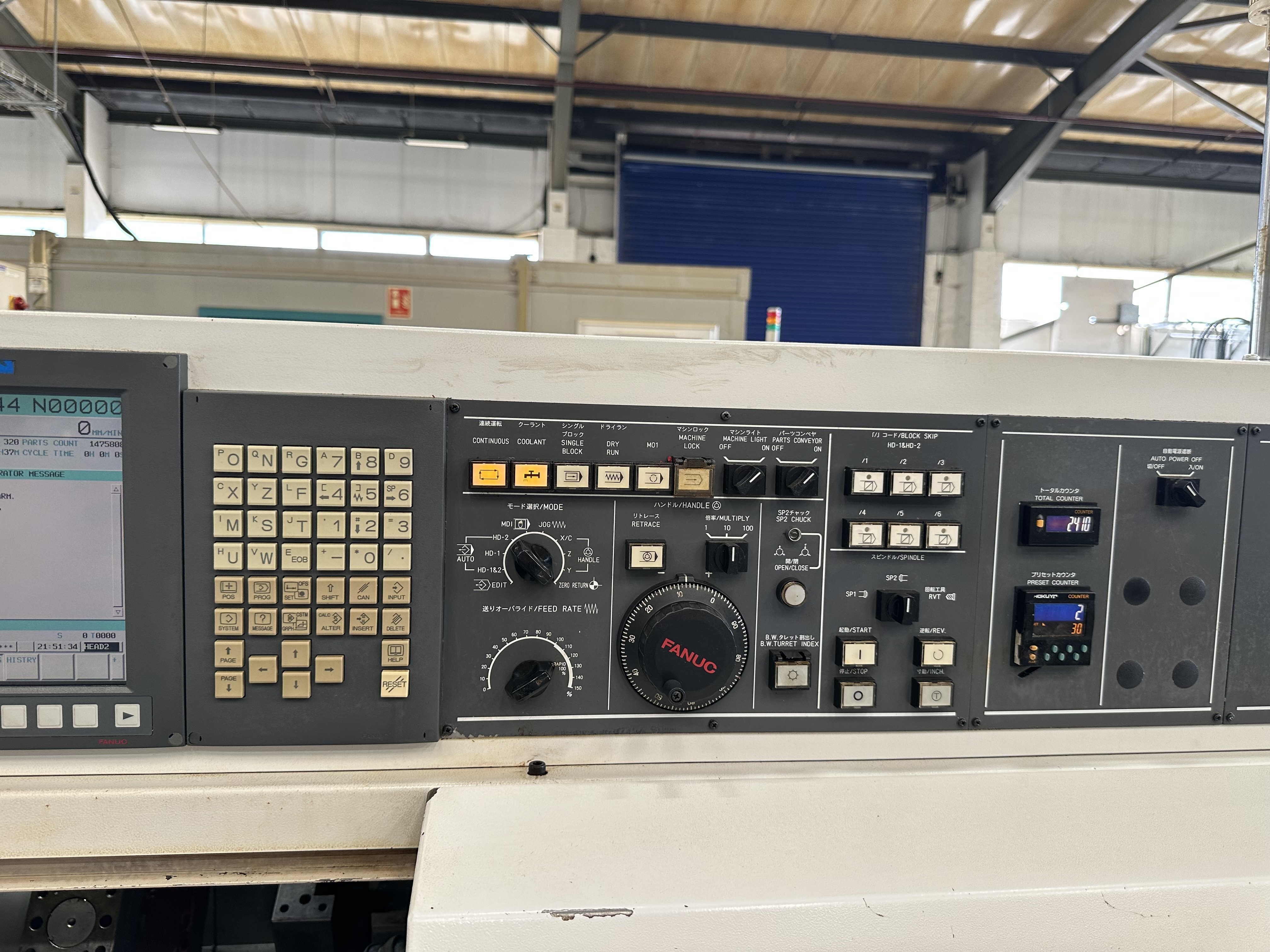 Citizen Miyano BNJ-42SY3 Fixed Headstock Lathe 7 Axis Machine with Fanuc Series Oi-TD2 CNC Control (2011)