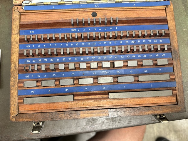 Set of Broomfield Imperial Tungsten Carbide Slip Gauges