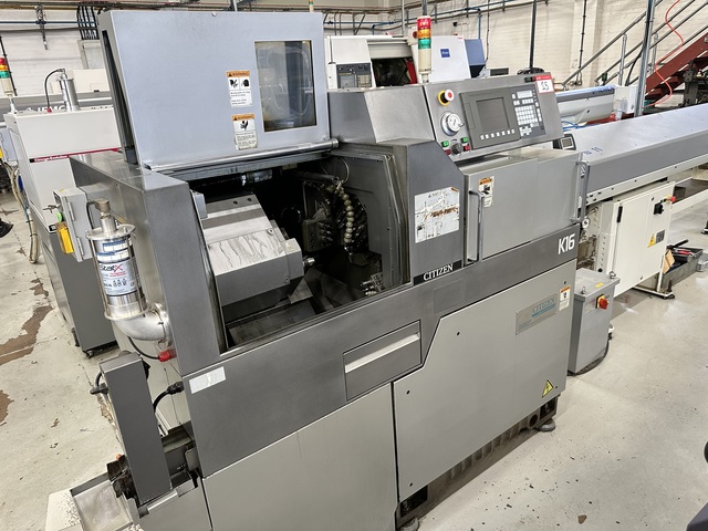 Citizen Type K16 VIIP 7 Axis CNC Sliding Head Lathe with Cincom Fanuc Series 31i - Model A CNC Control (2007)
