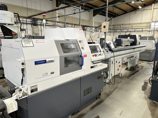 Citizen Cincom L20E - 2M10 CNC Sliding Head Lathe with Cincom System M70LPC - VU CNC Control (2018)