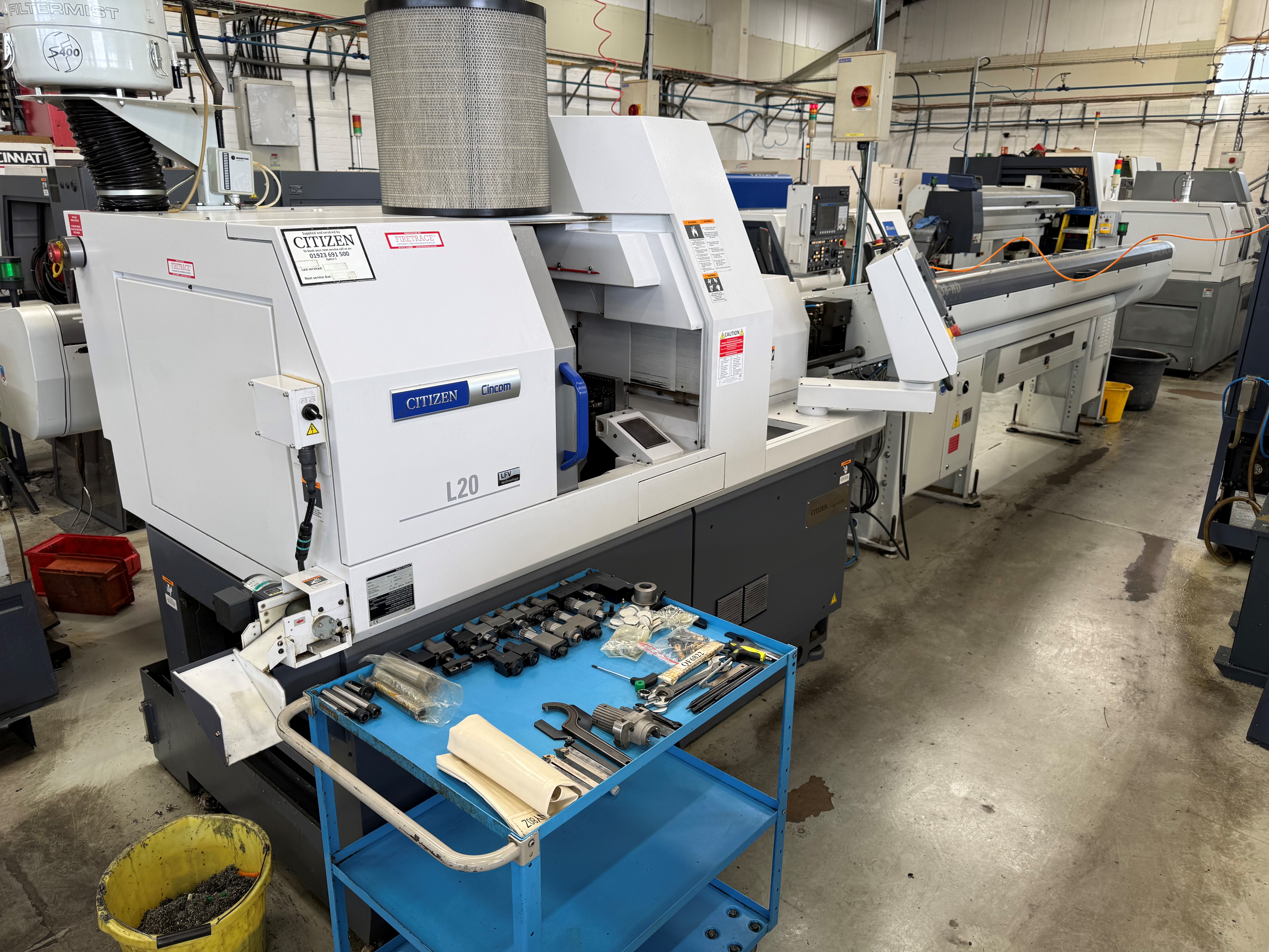 3501 - Entire Contents of a Precision Turned Parts Manufacturer, late model Citizen, Miyano, Star, Studer Sliding Head Turning Centres & Grinders, Inspection and Toolroom Equipment following the retirement of the directors of  Wharf Engineering 