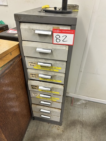 9 Drawer Cabinet with Thread Gauges