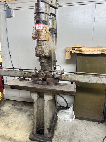 Drummond Bar Straightener, Roller Type Bar Holder, Foot Pedal Operation