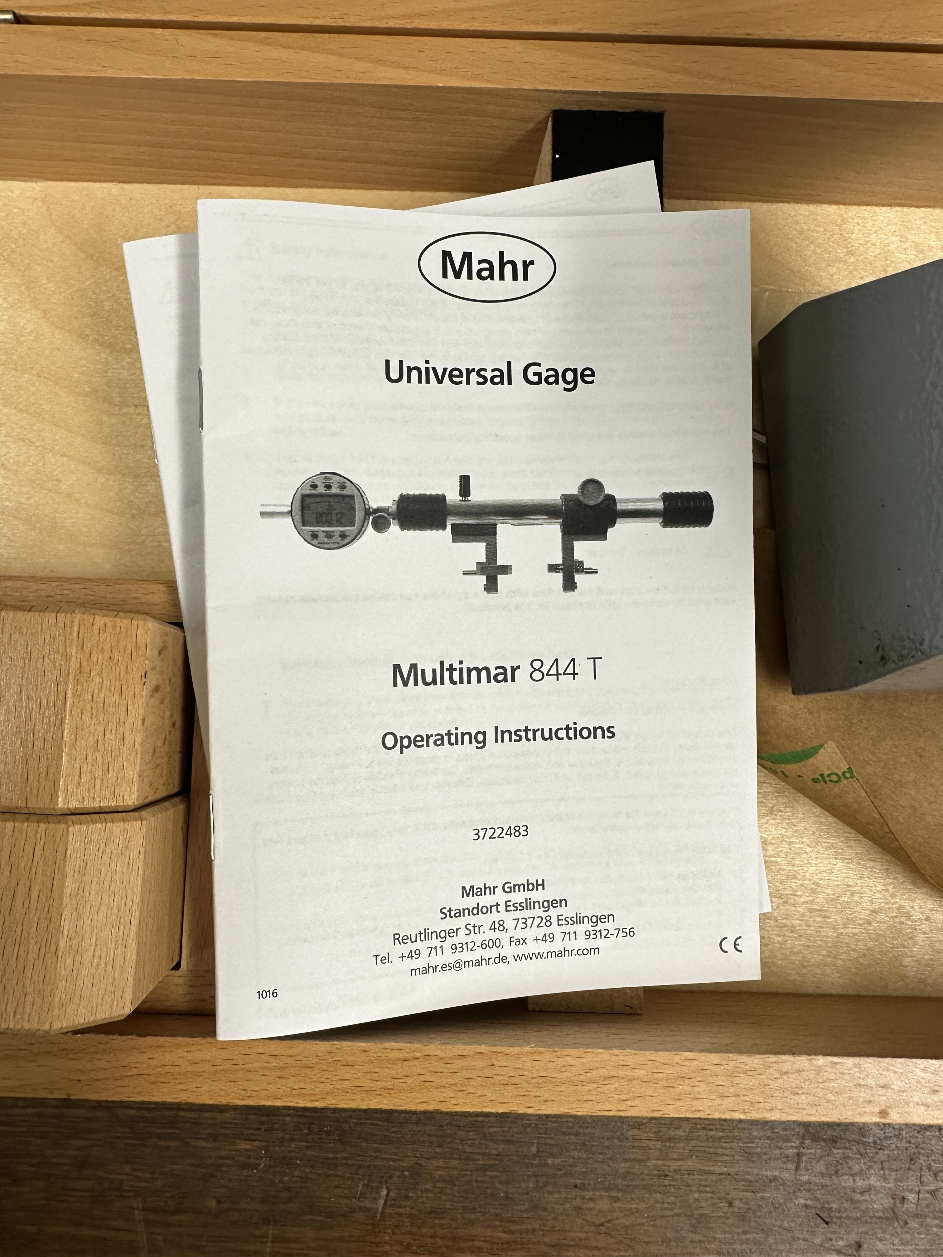 Mahr Multimar 844T Universal Gauge, Millimar C1200 Digital Readout