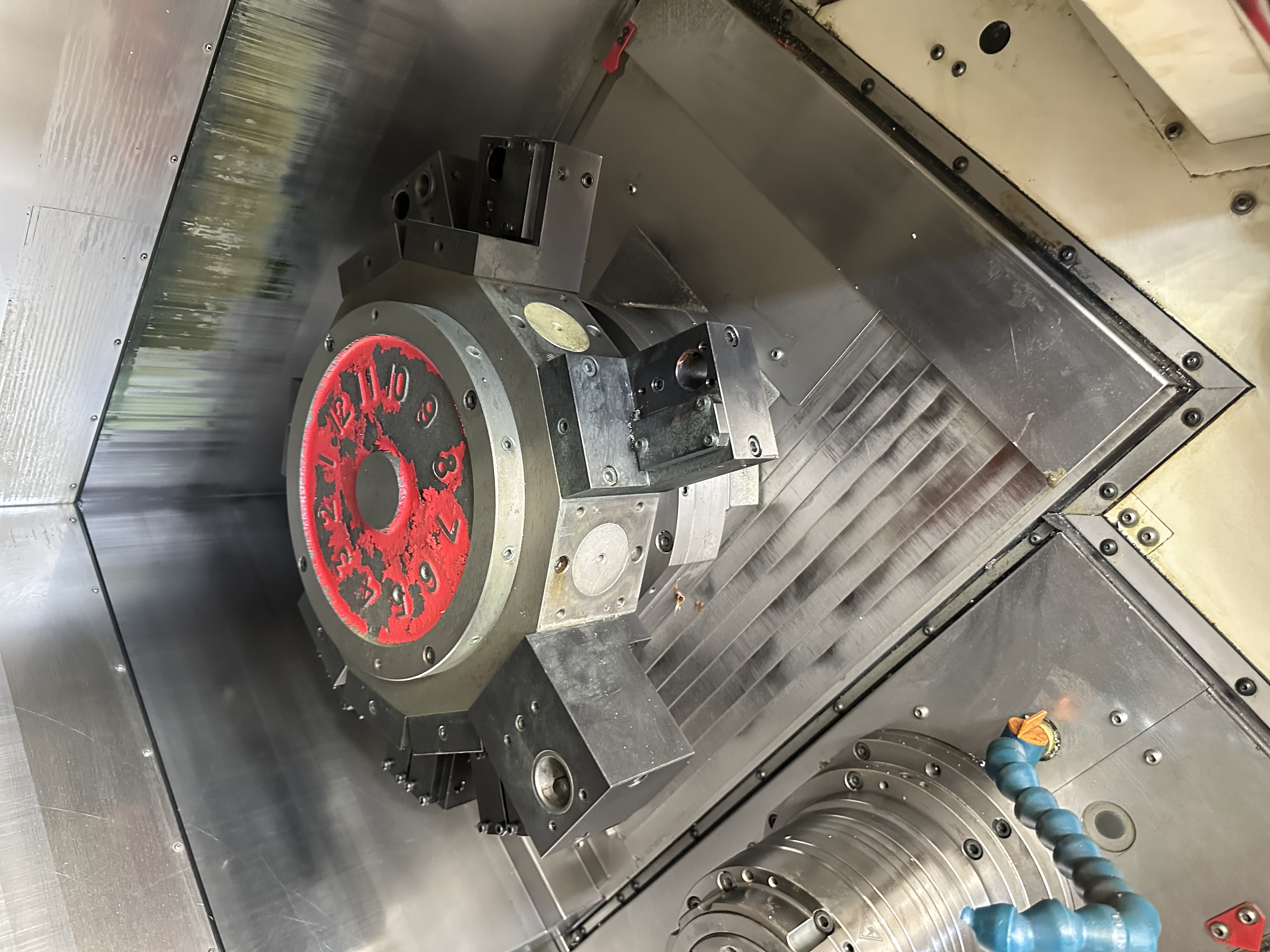 Miyano ABX-64THY2 Twin Spindle Fixed Head Stock Lathe with Fanuc Series 31i Model B CNC Control (2014)