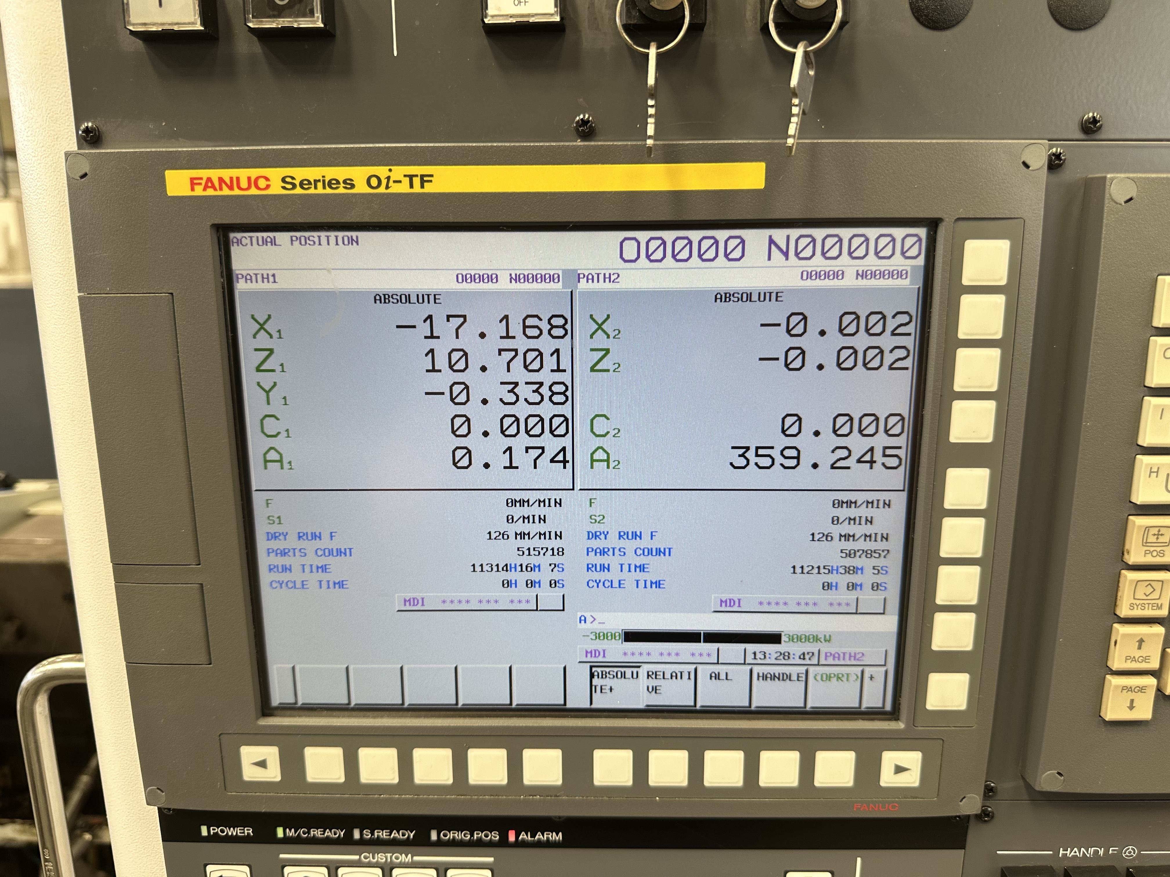 Citizen Miyano BNJ-51SY6 5 Axis Fixed Headstock Lathe with Fanuc Oi-TF Control (2021)