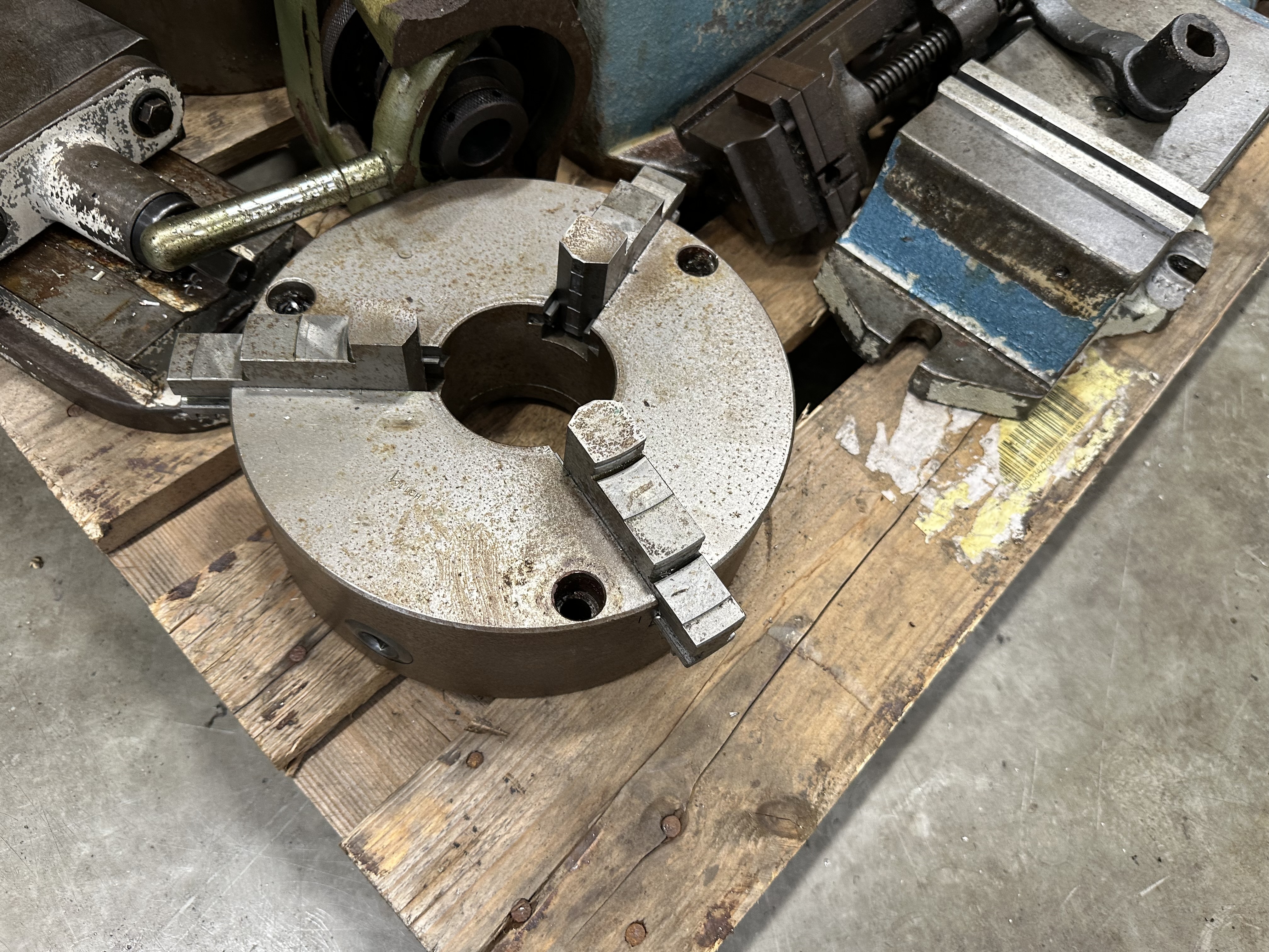 Pallet of Various Work Holding Equipment