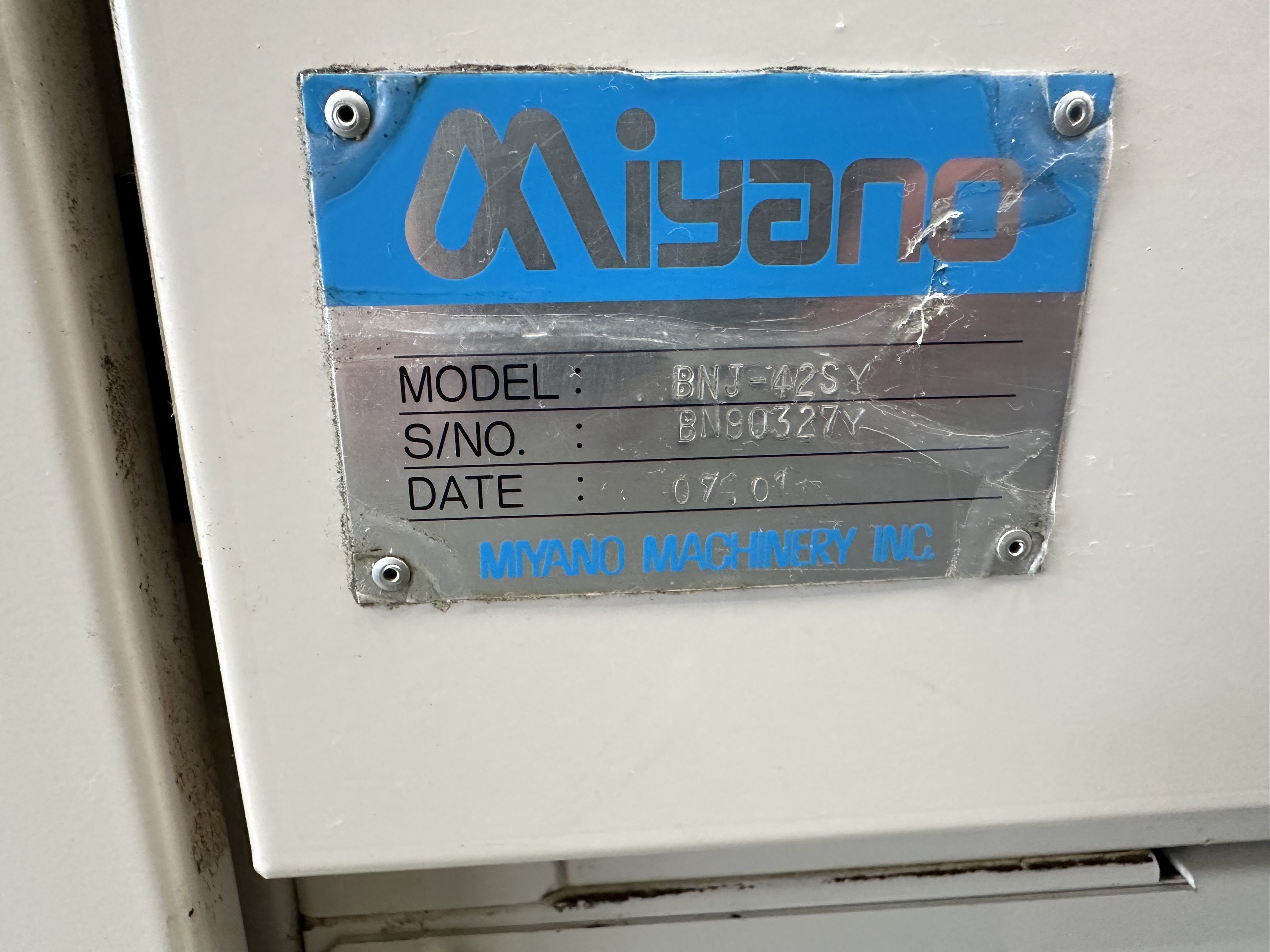 Miyano BNJ-42SY Fixed Headstock Lathe 7 Axis with Fanuc 18i-TB CNC Control. (2006)