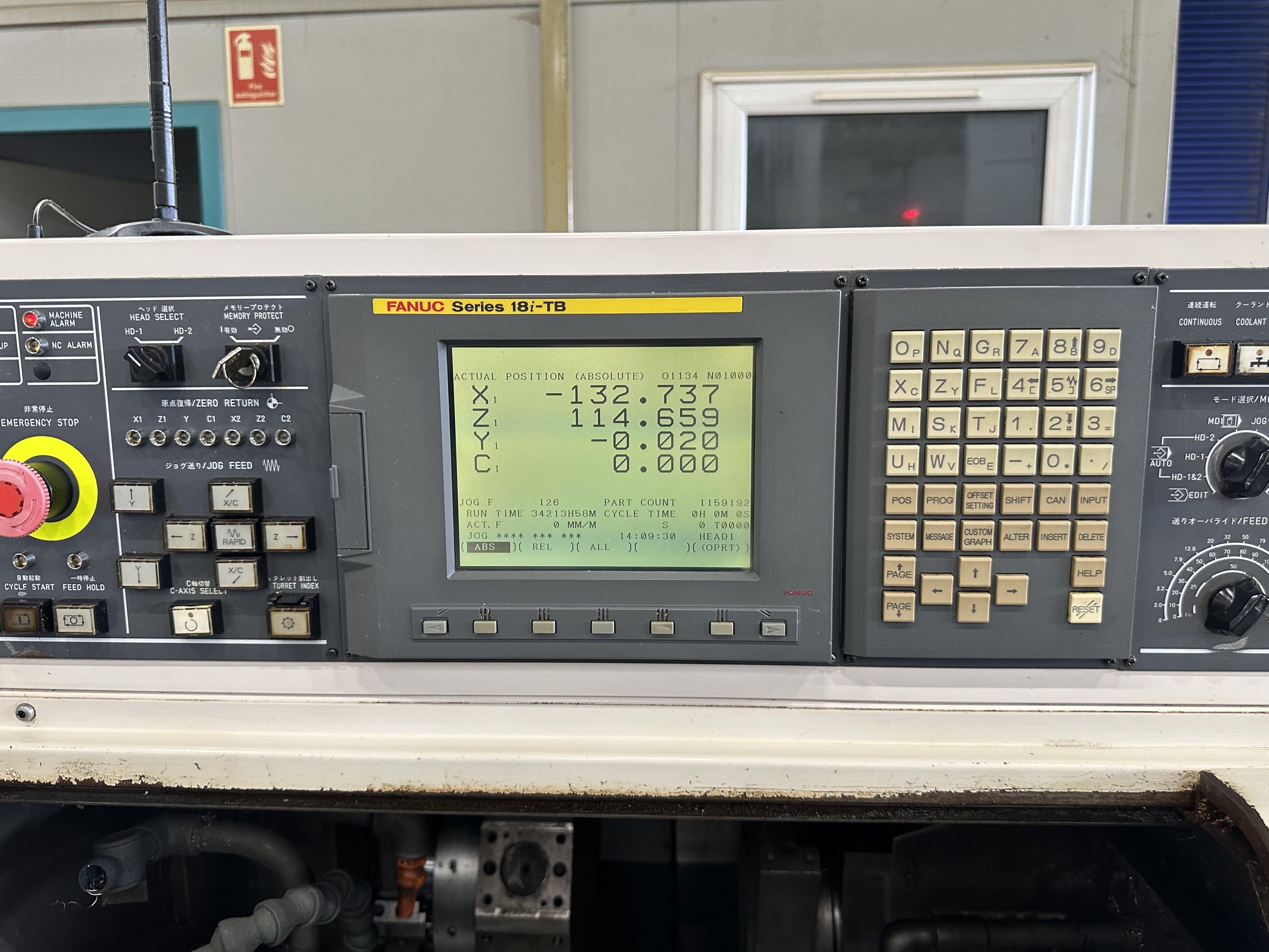 Miyano BNJ-42SY Fixed Headstock Lathe 7 Axis with Fanuc 18i-TB CNC Control. (2006)