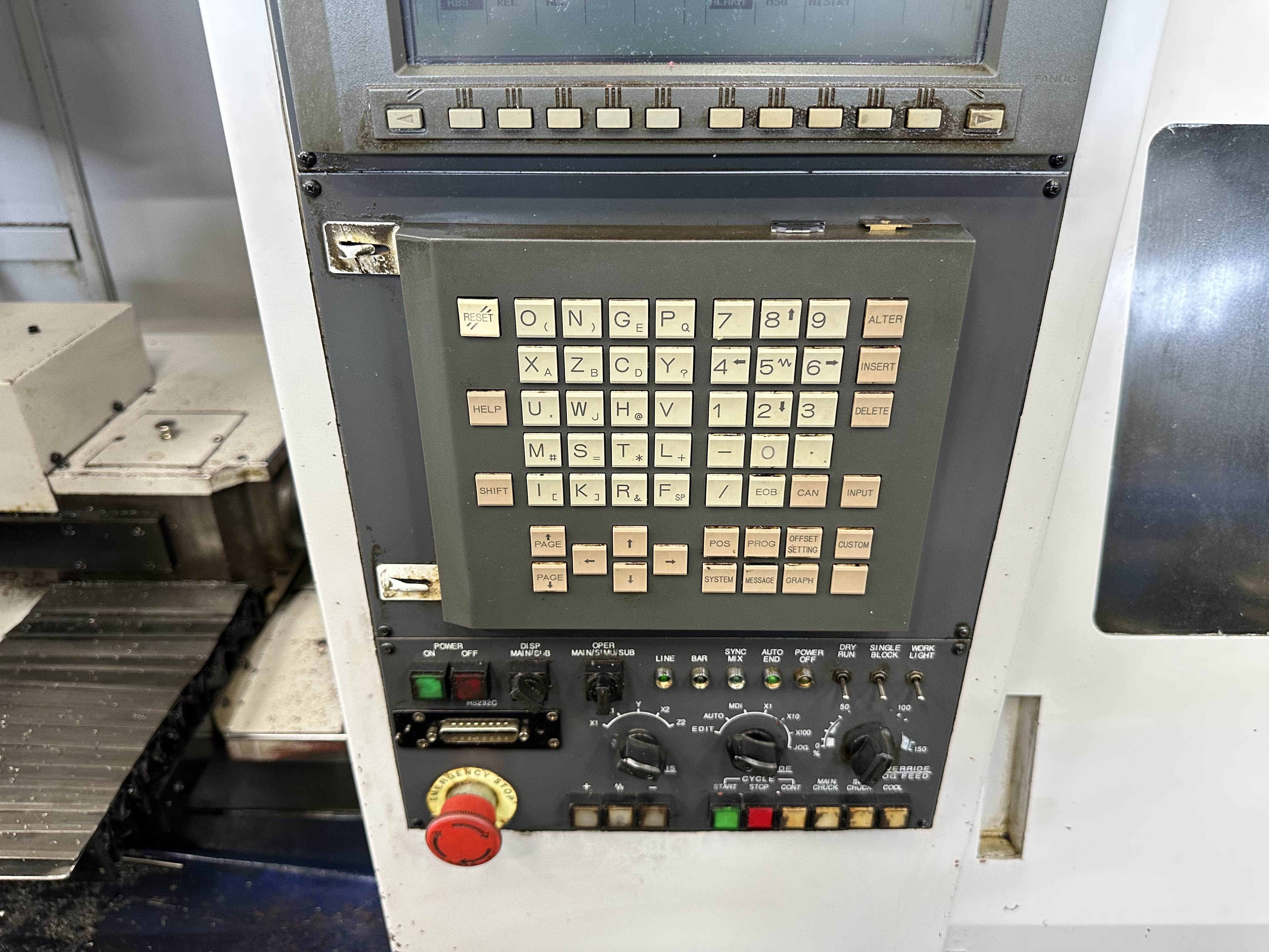 Hanwha ML20H Sliding Head Lathe 6 Axis with Fanuc Series18i-T CNC Control (2001)
