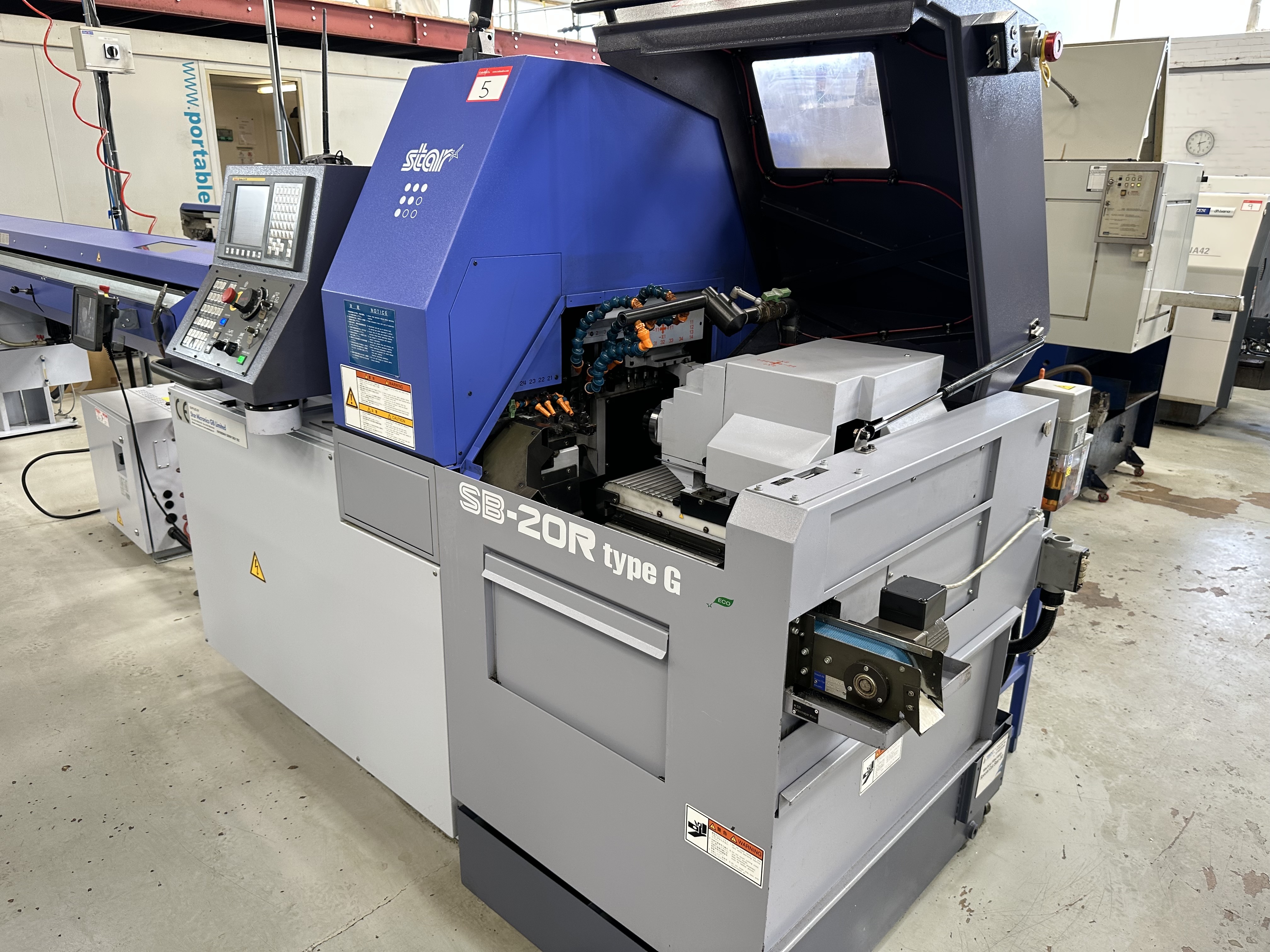 Star SB-20R Type G CNC Sliding Head Lathe with Fanuc Series Oi-TF CNC Control (2020)